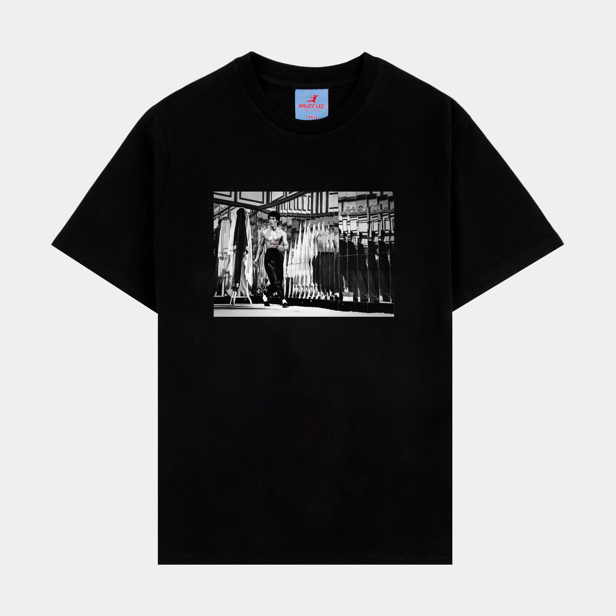 SP x Bruce Lee Room Of Mirrors Mens Short Sleeve Shirt (Black)