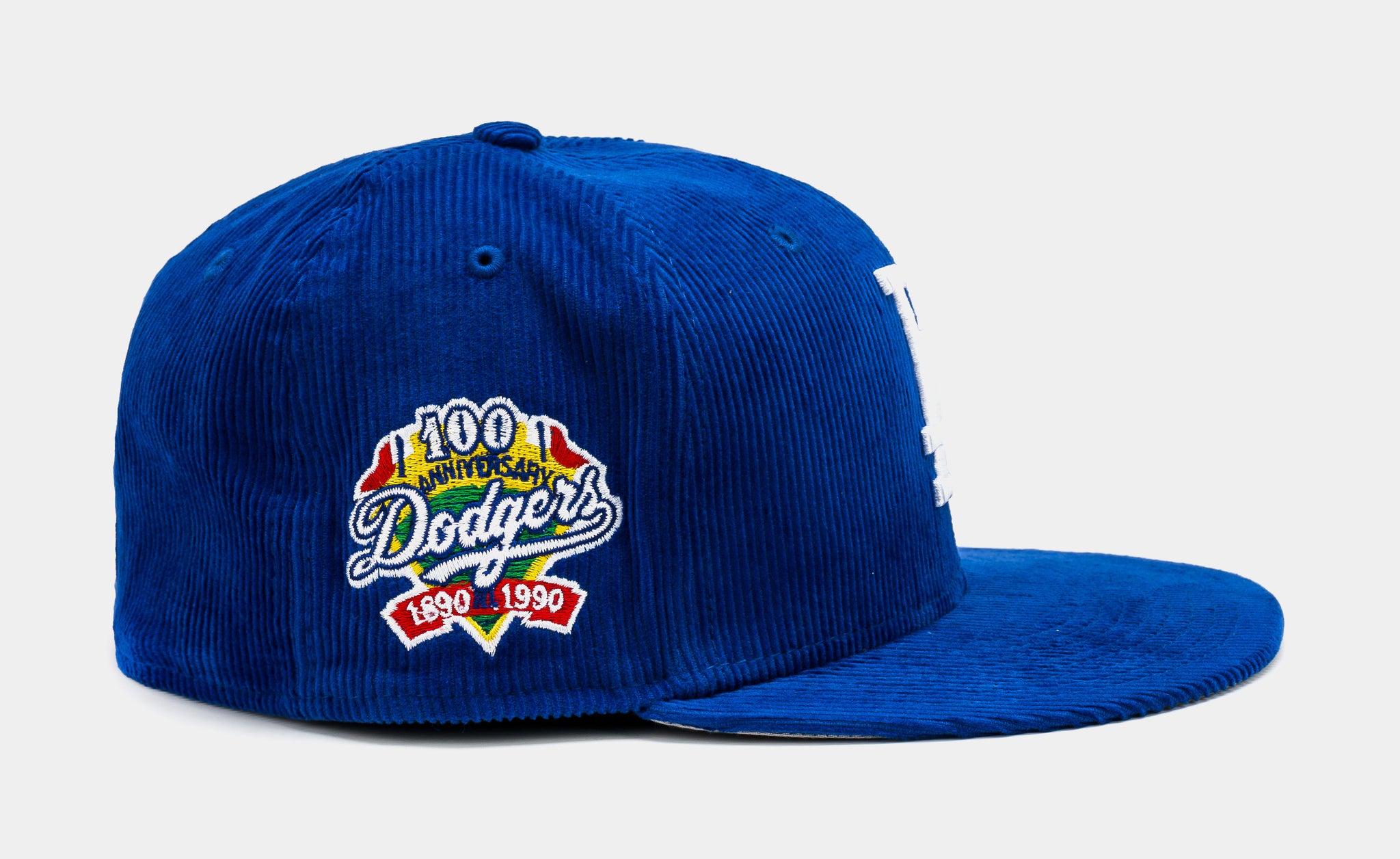 Shoe Palace Exclusive Los Angeles Dodgers 100th Year 59Fifty Fitted Mens  Hat (Blue/White)