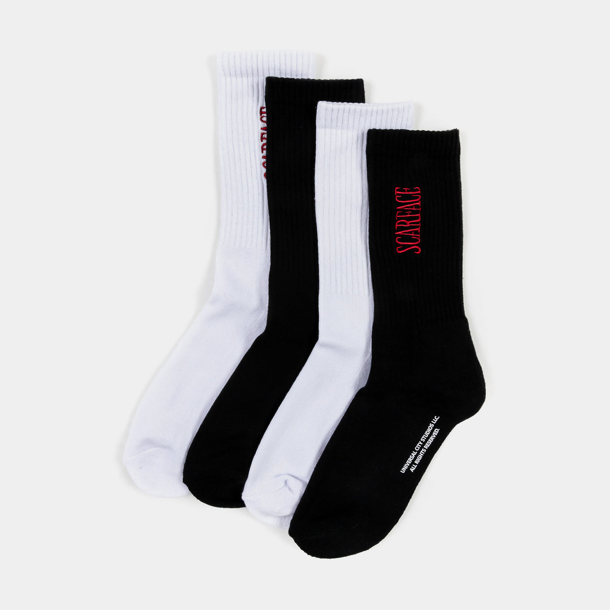 Shoe Palace SP x Scarface Mens Socks Black White SFSK201 – Shoe Palace