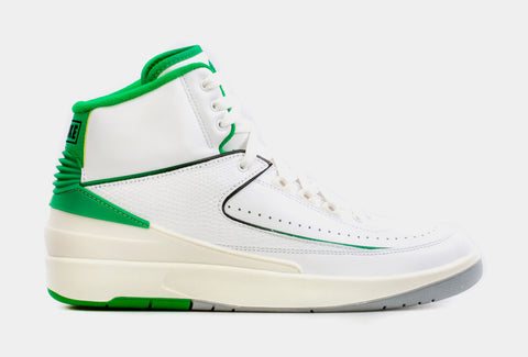 Jordan Air Jordan 2 Retro Lucky Green Mens Lifestyle Shoes White