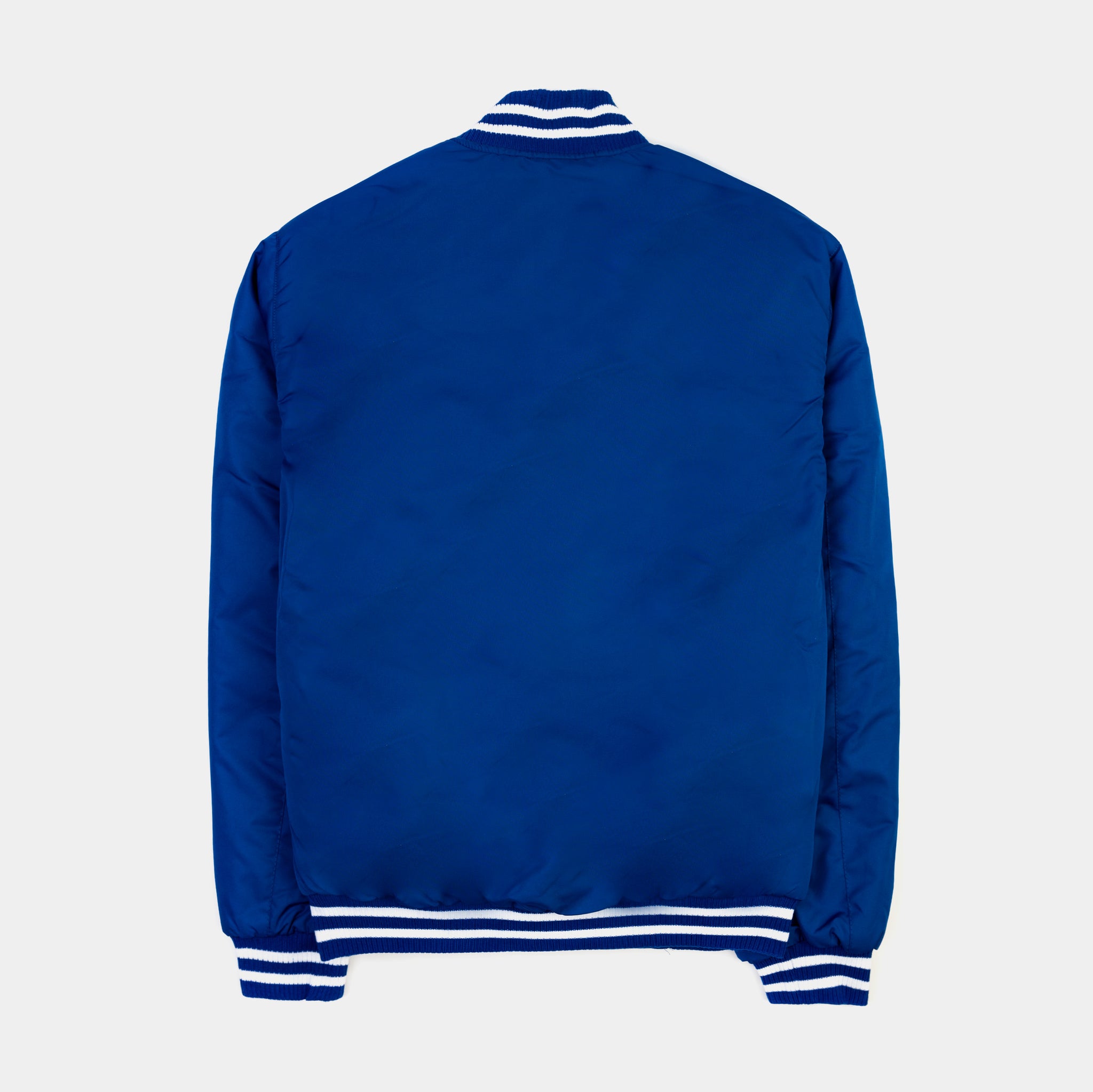 Dodgers Jacket, Satin Varsity, White/Blue, L/XL, Premium – Gameday