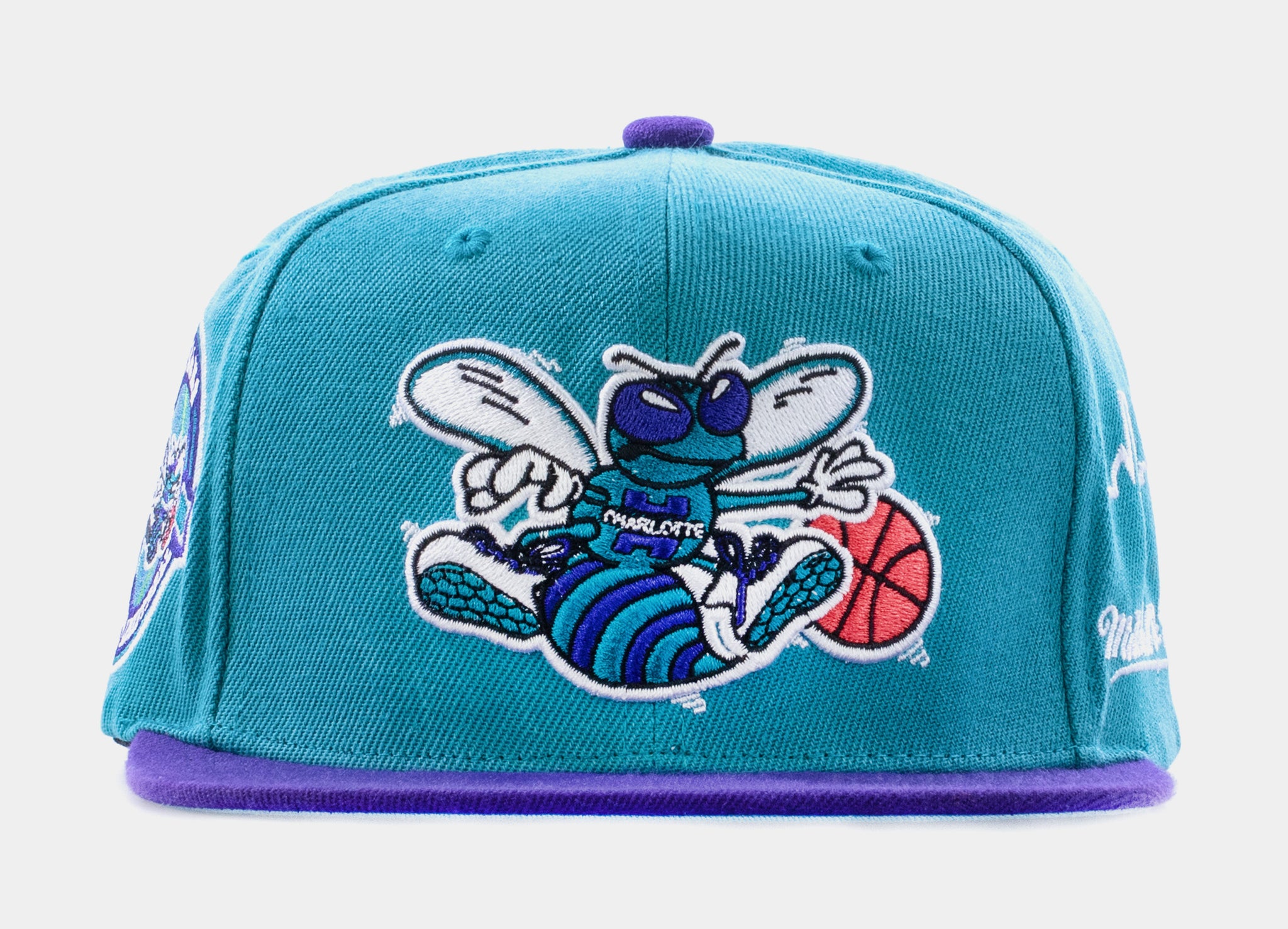 Mitchell & Ness Charlotte Hornets Skyline Snapback Cap Mens Hat