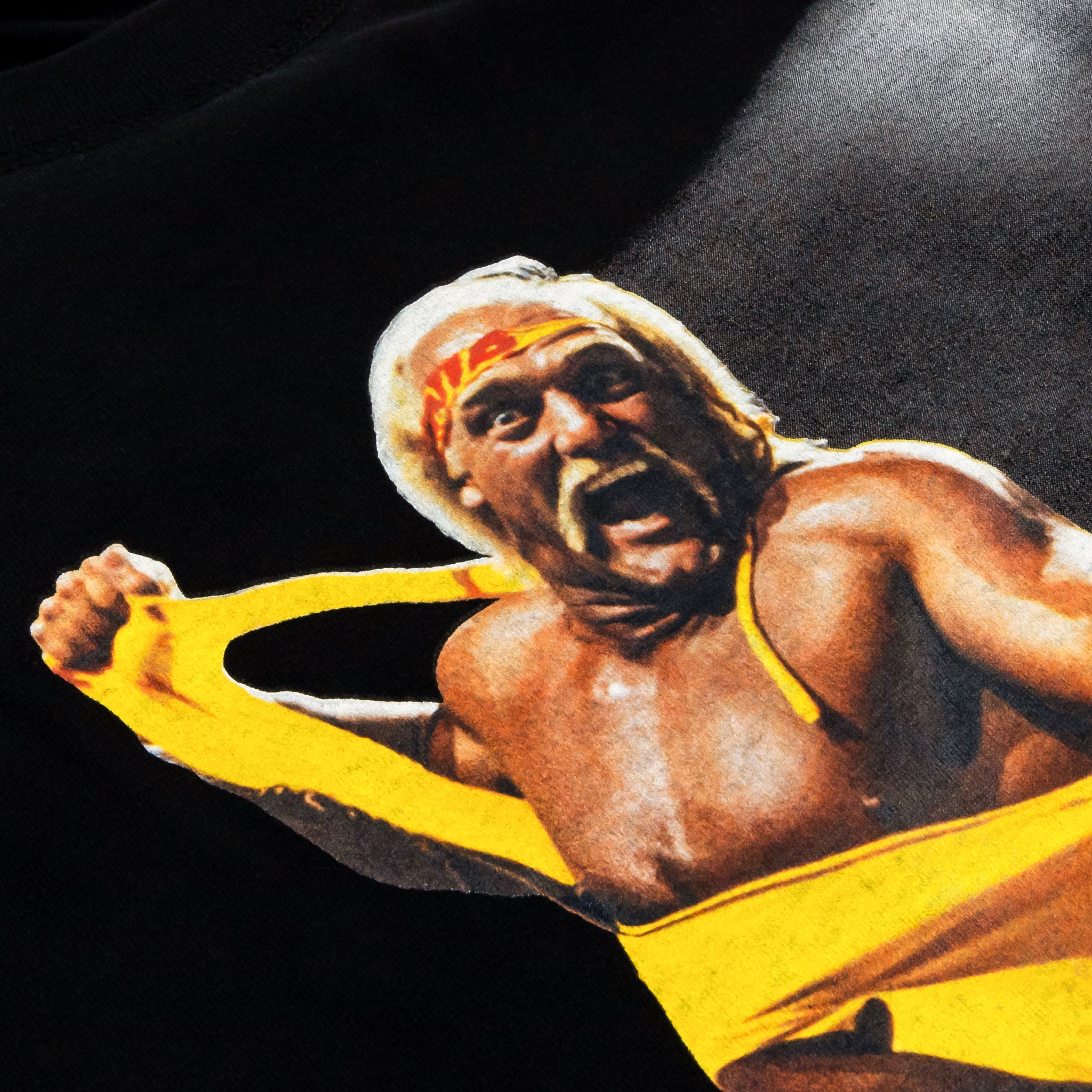 SP x WWE Hulkamania Washed Mens Short Sleeve Shirt (Black)