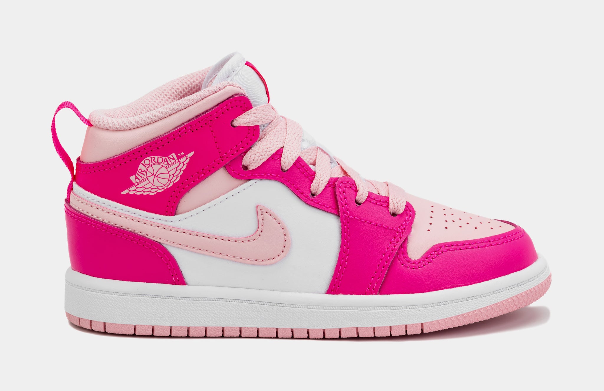 Air Jordan 1 Retro Mid Medium Soft Pink Preschool Lifestyle Shoes Pink