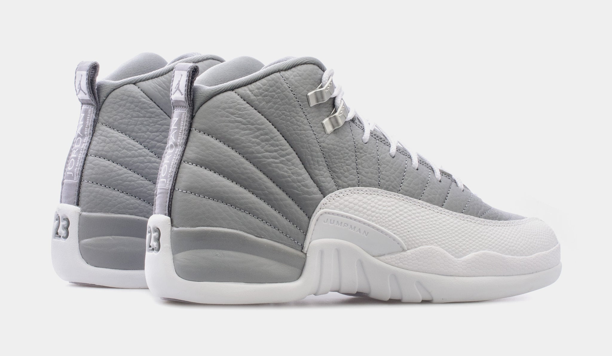 Grey white clearance jordans