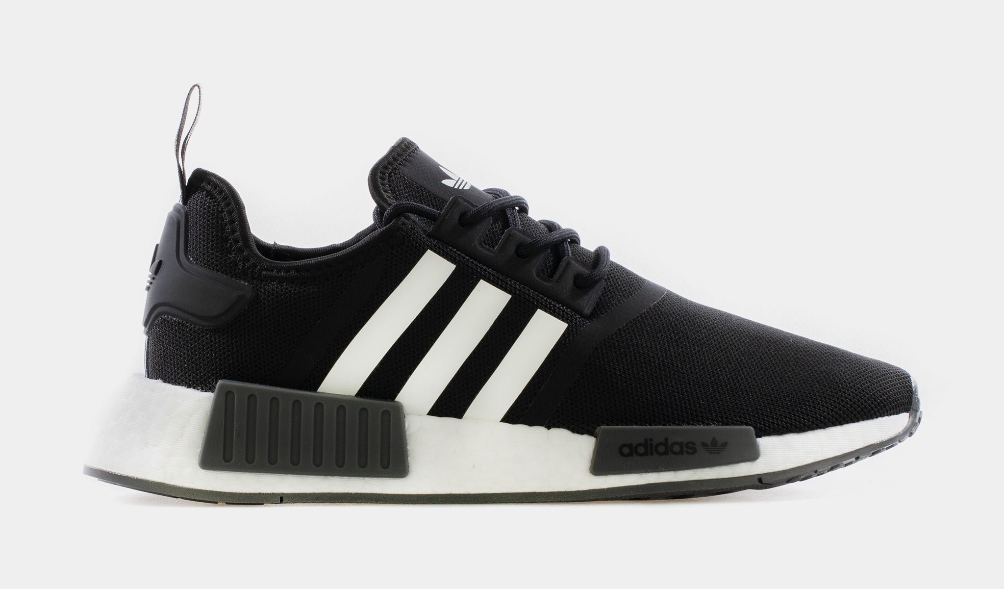 Adidas nmd black and white mens on sale