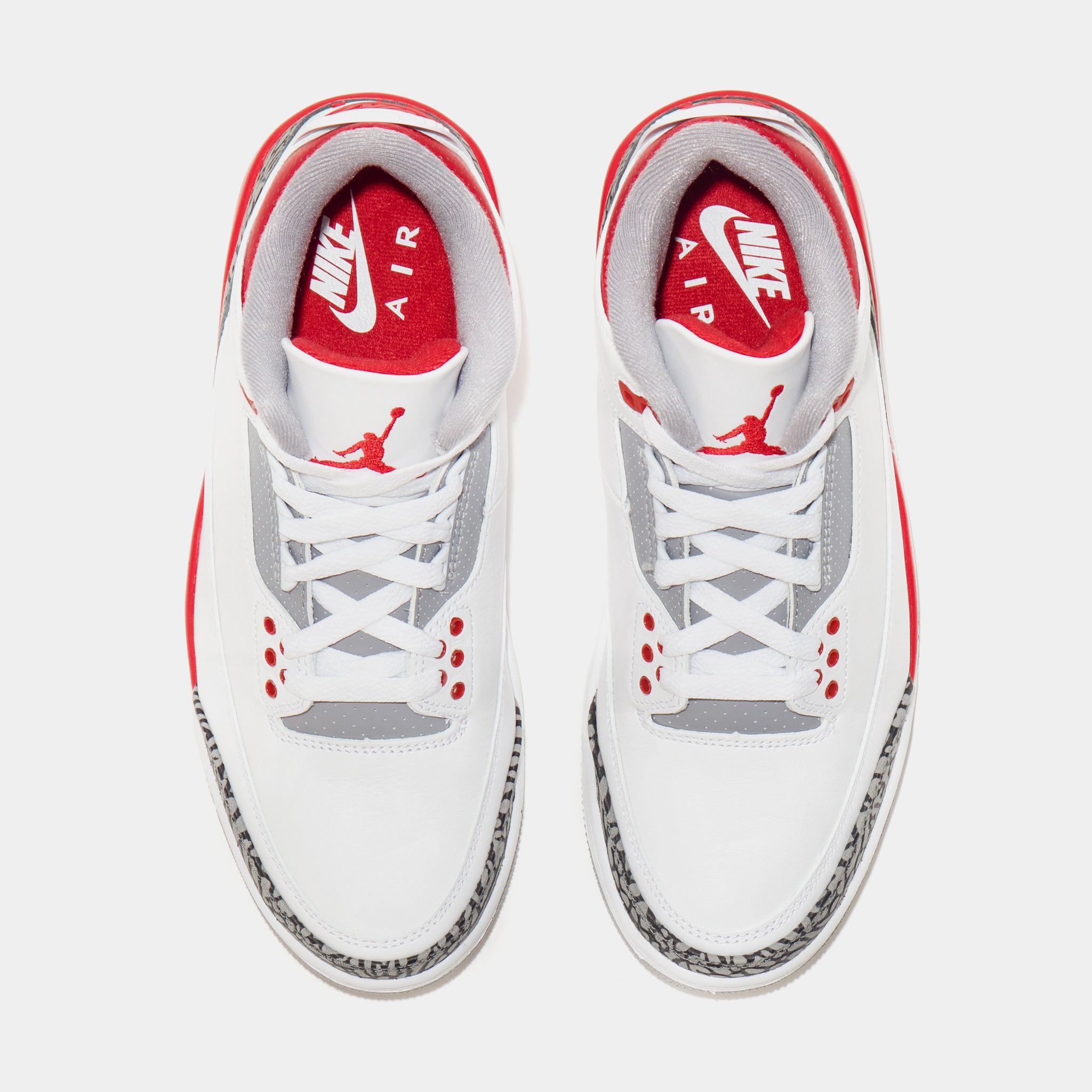 Jordan Air Jordan 3 OG Fire Red Mens Lifestyle Shoes Red White