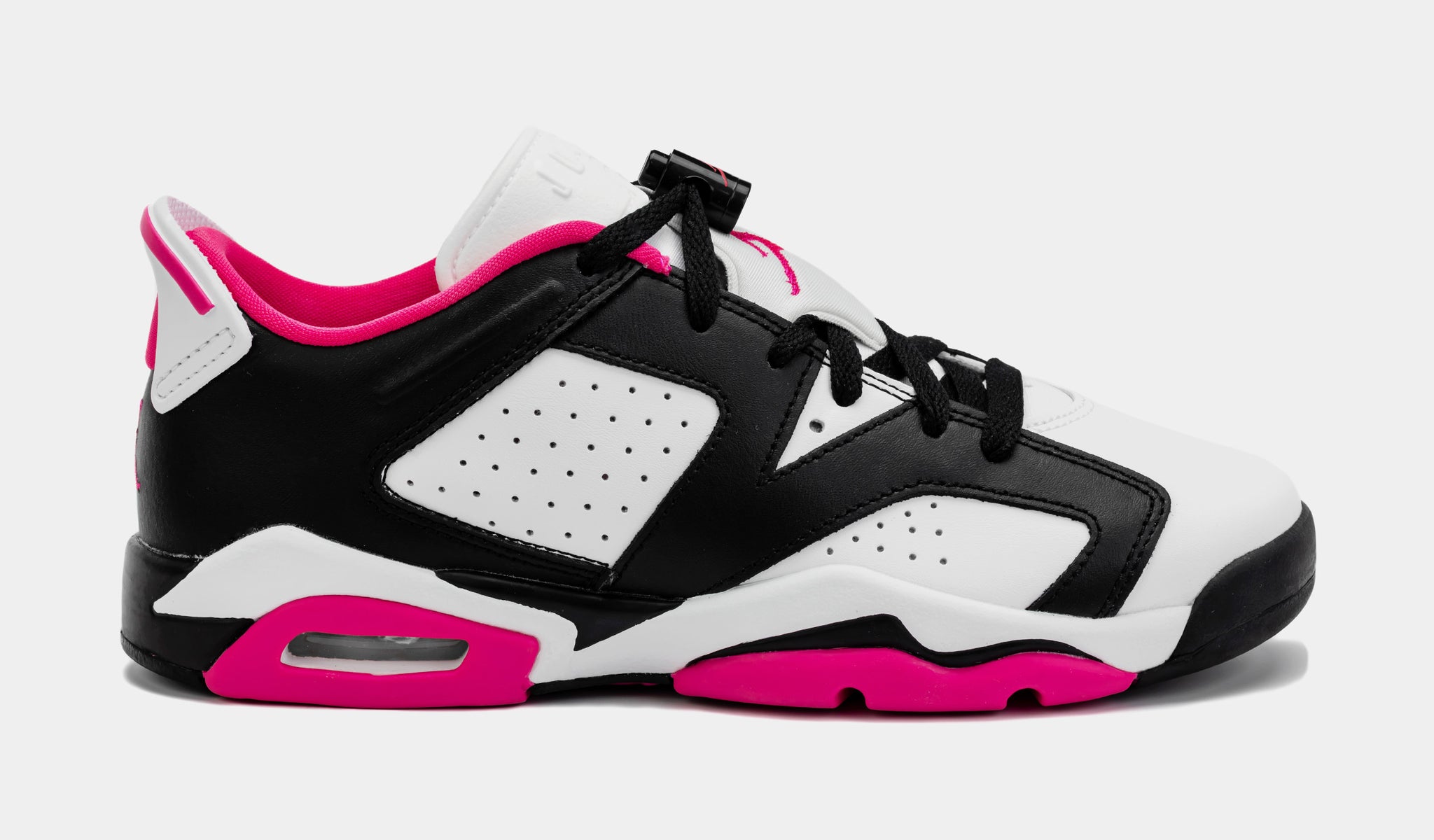 Air Jordan 6 Retro Low Fierce Pink Grade School Lifestyle Shoes (Black/Pink)