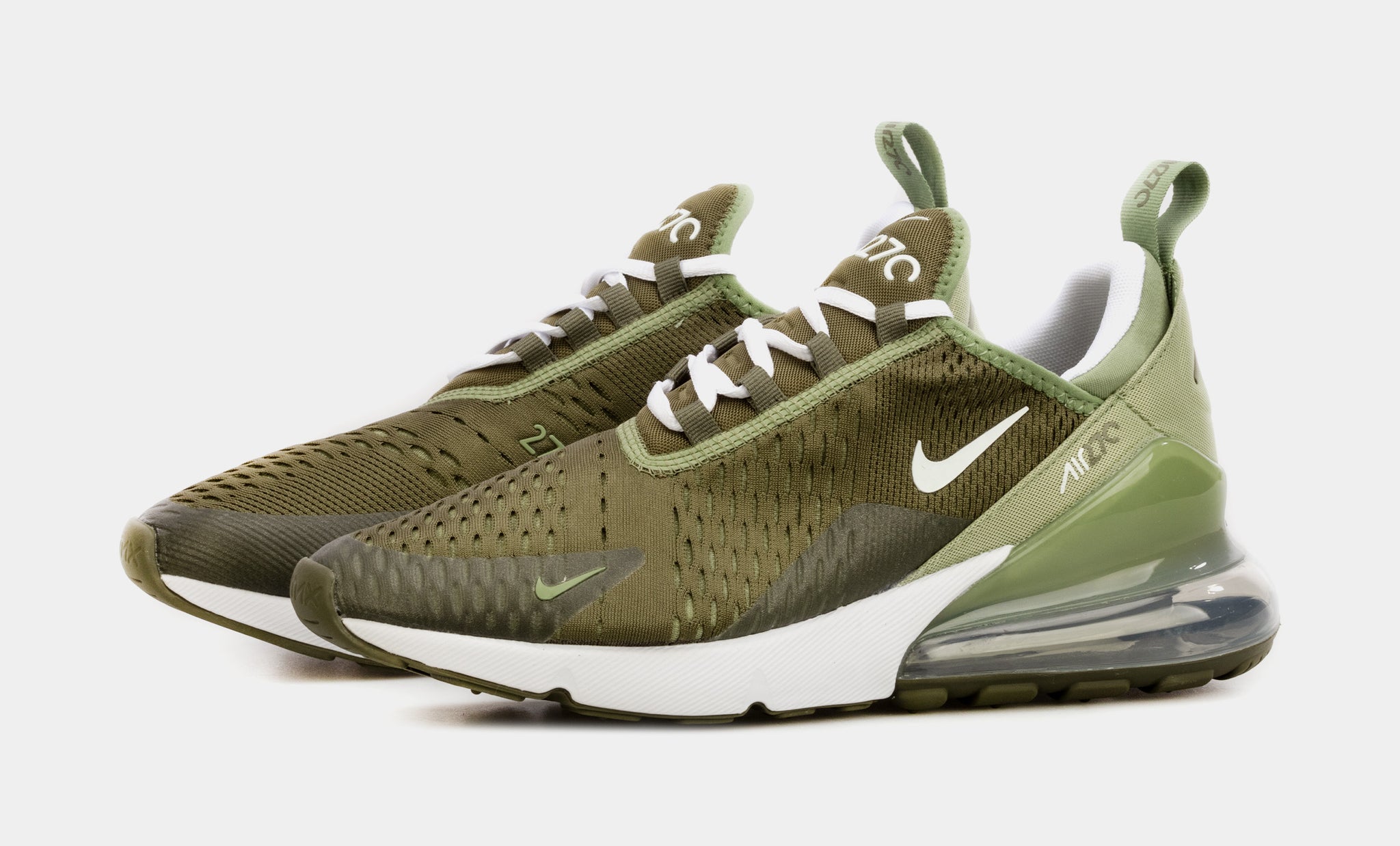 Army green store nike running shoes