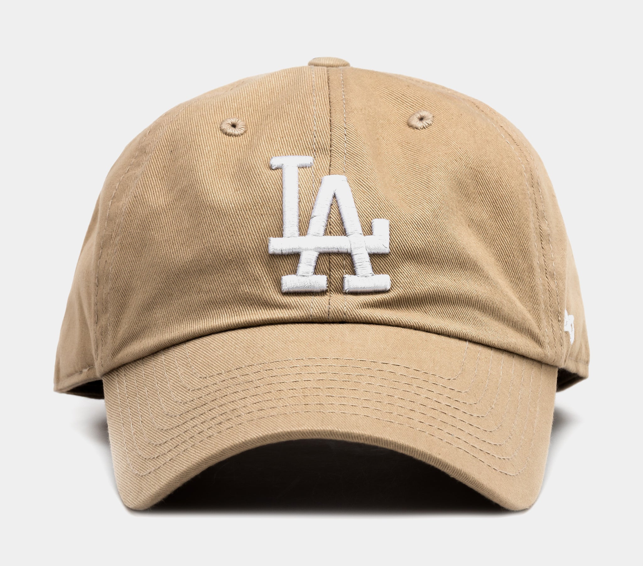 Los Angeles Dodgers Clean Up Mens Hat (Beige)
