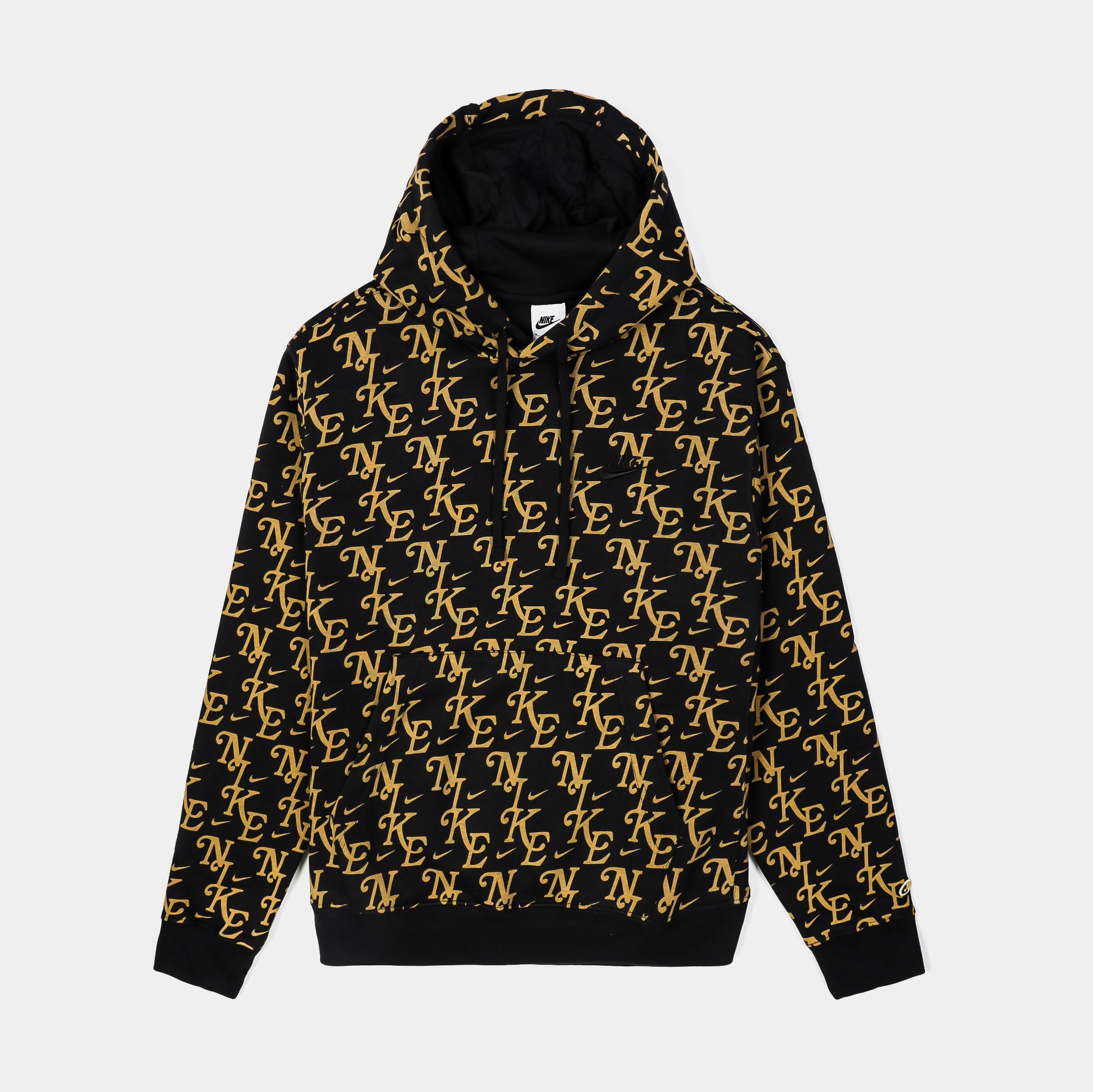 NSW Club Monogram Pullover Mens Hoodie Black Gold