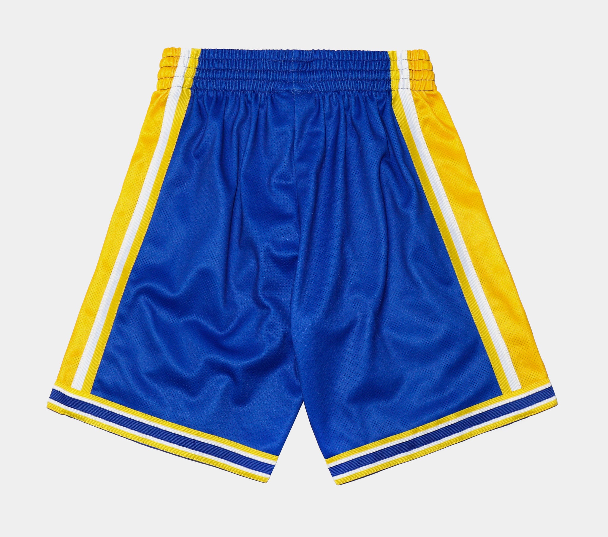 NBA Big Face 2.0 Golden State Warriors Shorts Mens Shorts (Blue/Yellow)