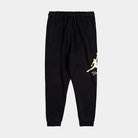 black and gold jordan sweatpants