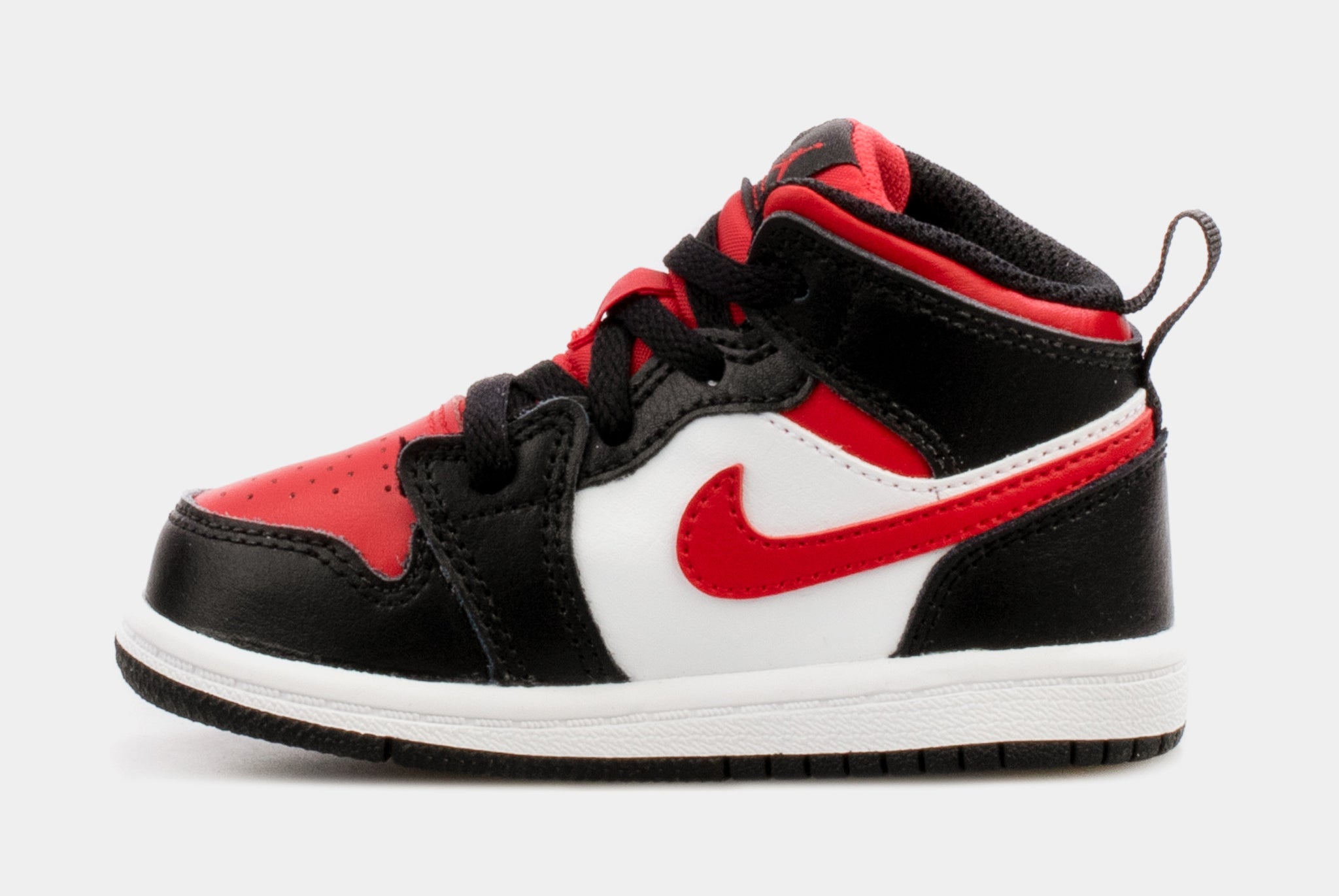 Toddler Air Jordan 1 Mid Black Fire Red 640735 079