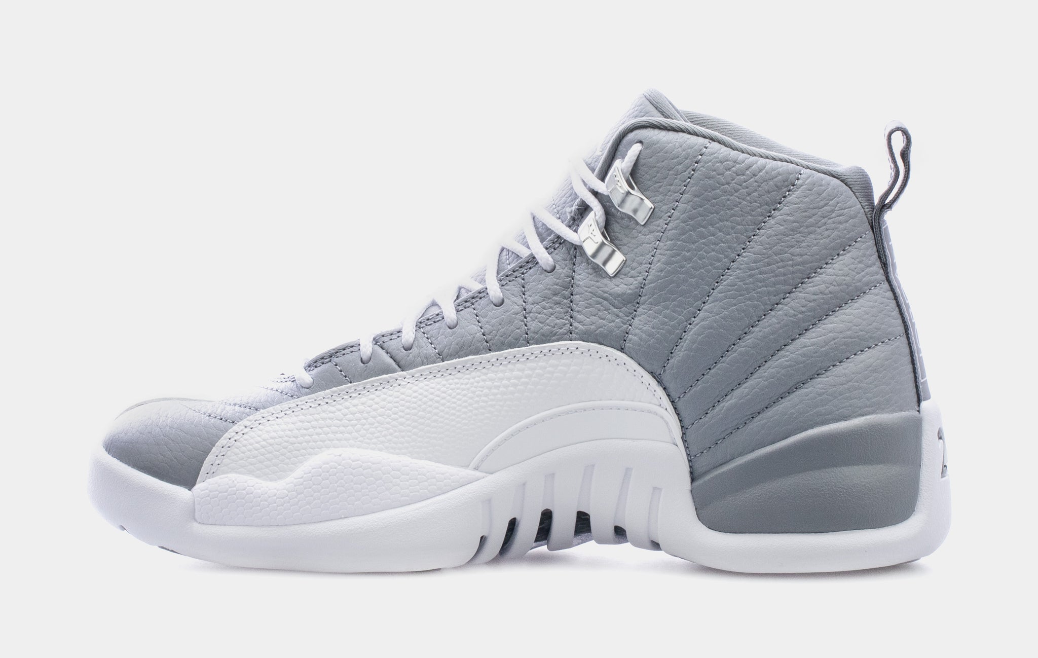 Jordan 12s white store and grey