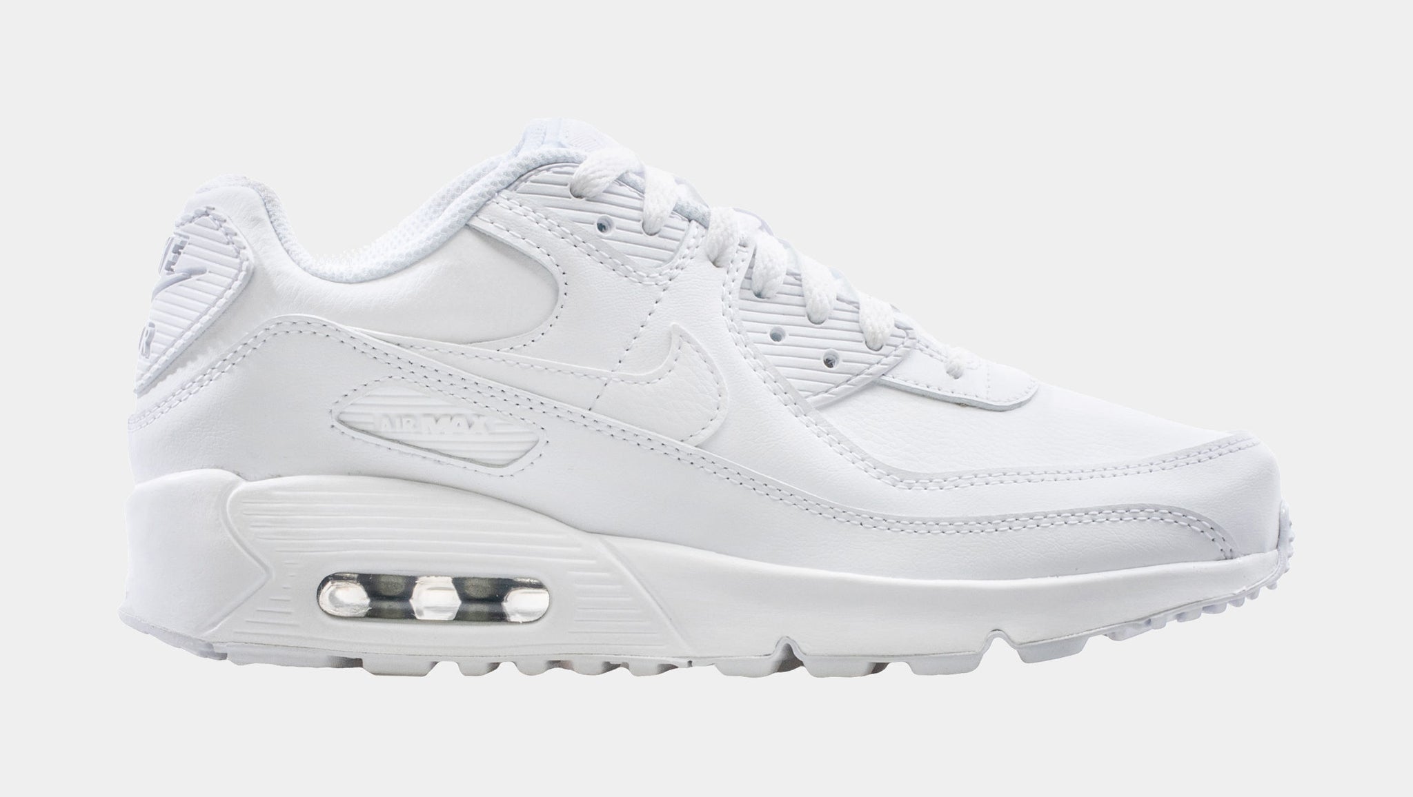 Air Max 90 LTR Grade School Lifestyle Shoes White