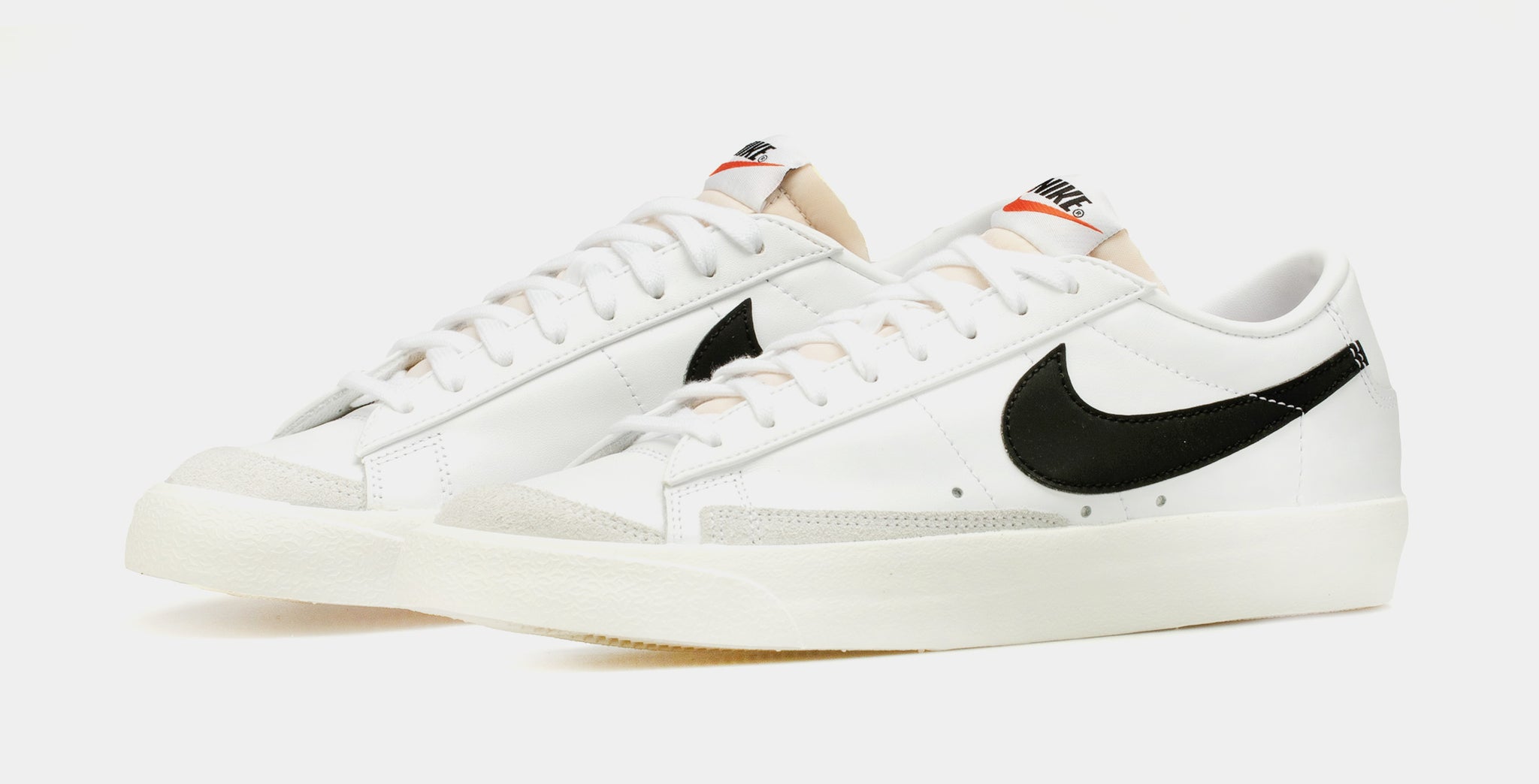 Nike - Men - Blazer Low '77 Suede-Trimmed Leather Sneakers White - US 6