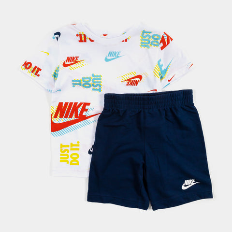 Nike Active Joy Shorts Preschool 86K471-U90 – Blue Set Palace Shoe White