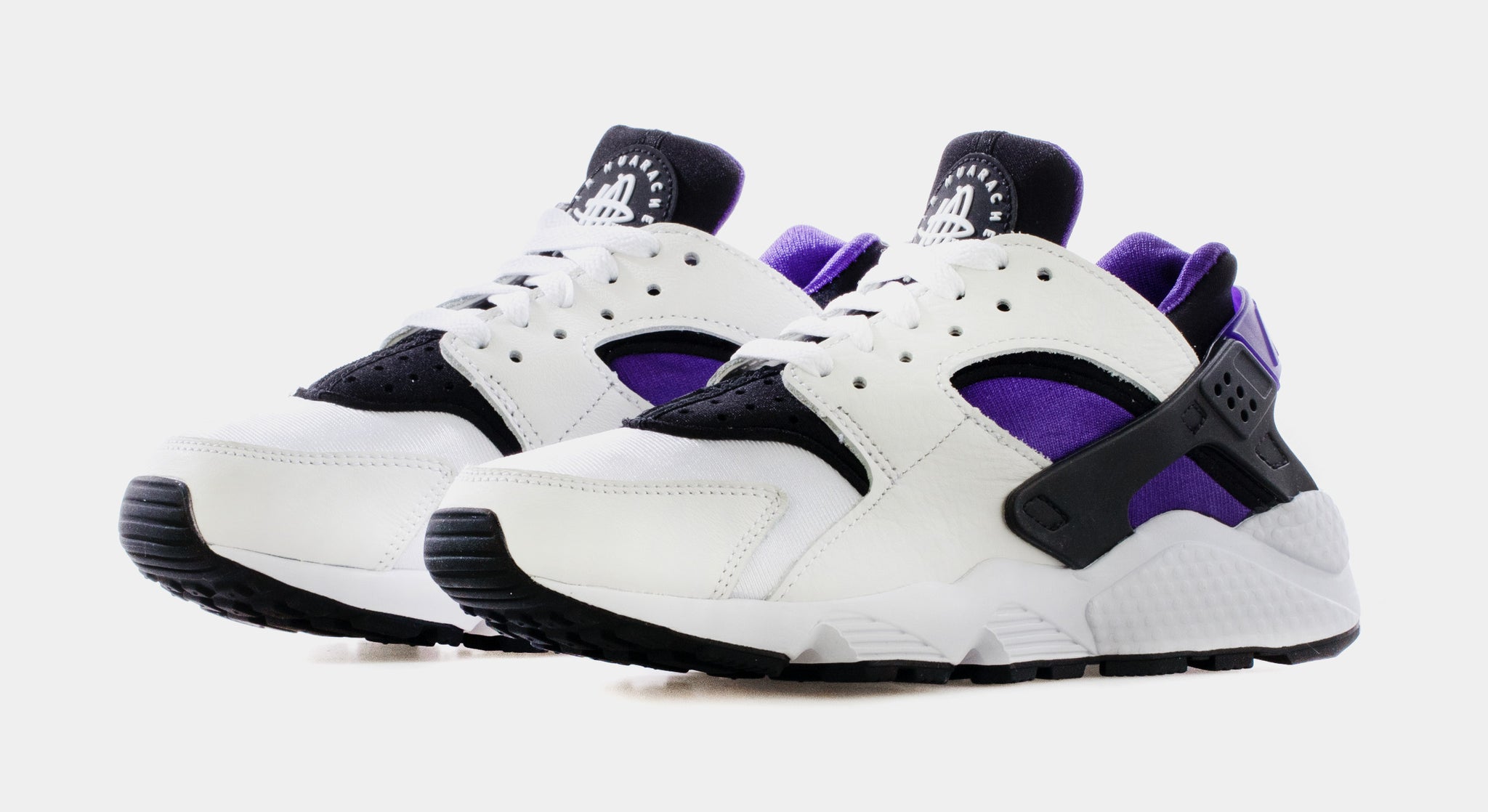 White and store purple huaraches