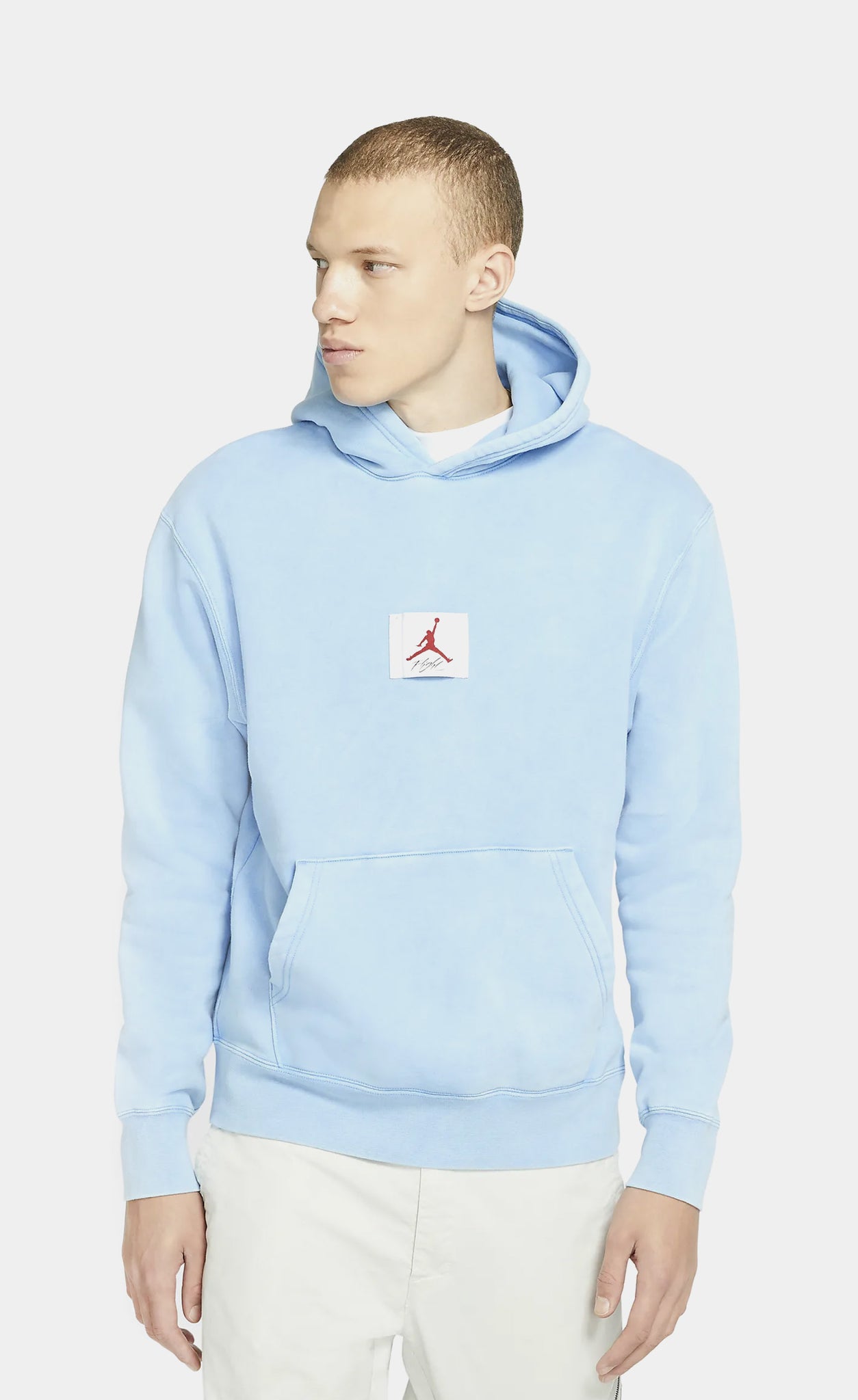 Blue and store white jordan hoodie