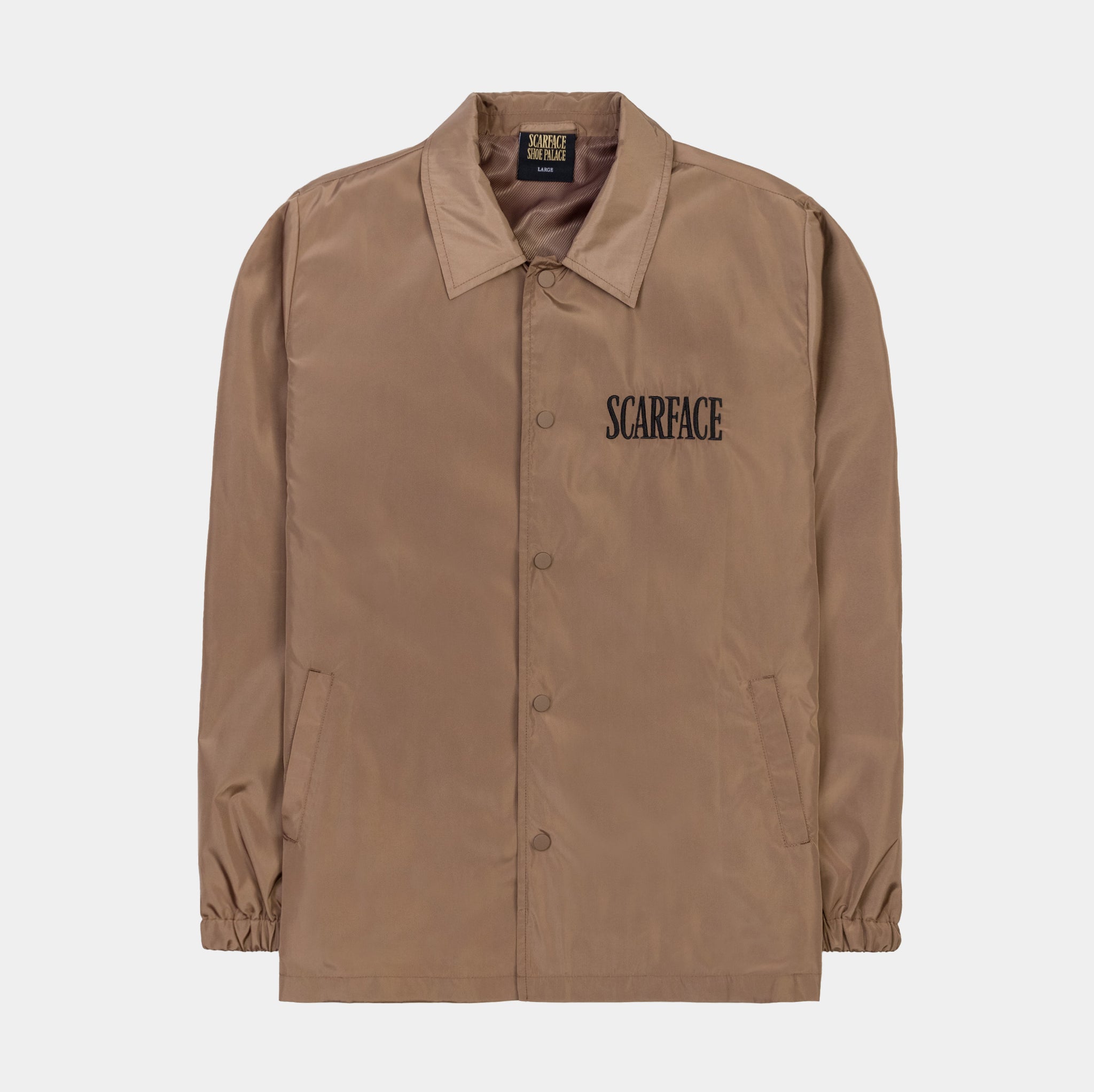 Shoe Palace SP x Scarface Counting Money Mens Coaches Jacket Brown