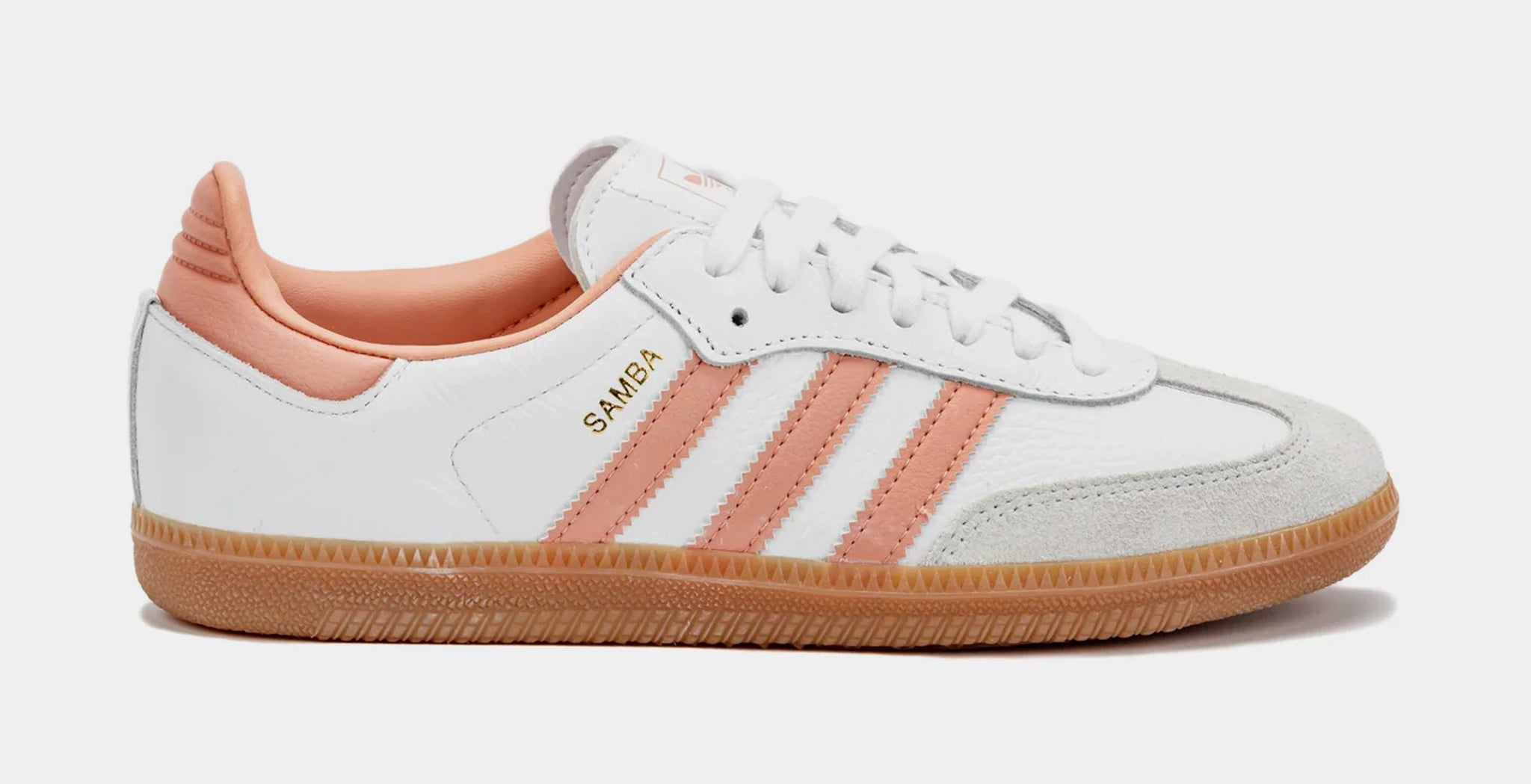 White adidas hotsell with pink