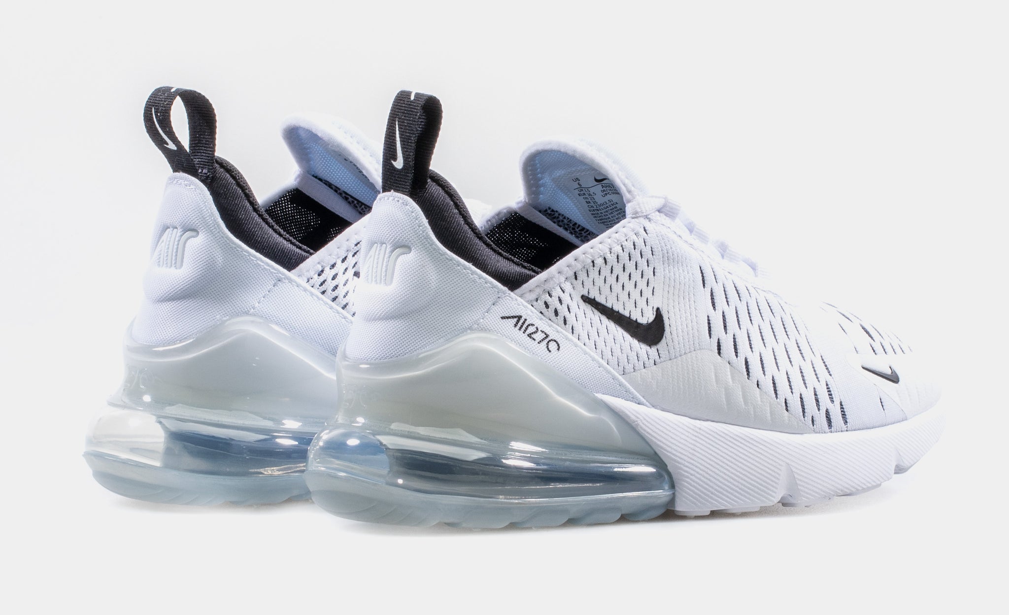 Air max 270 hot sale womens white and black