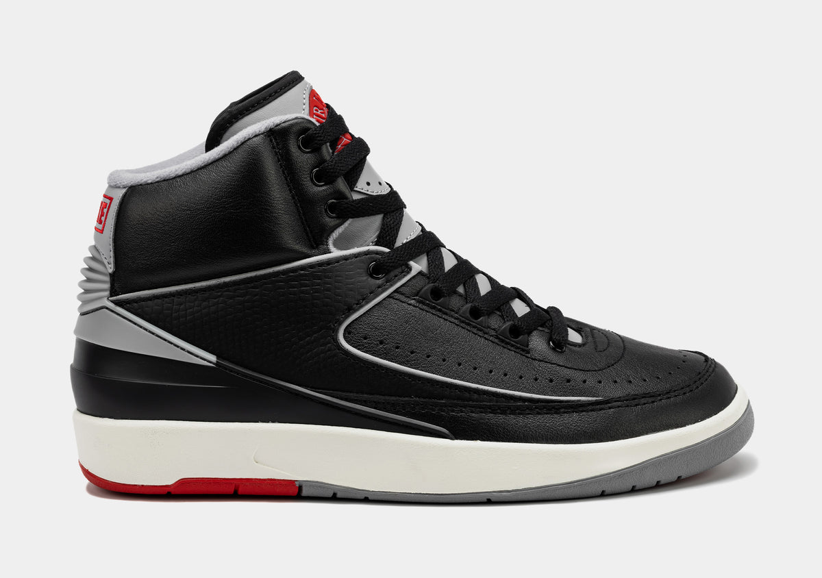 Jordan Air Jordan 2 Retro Black Cement Mens Lifestyle Shoes Black ...