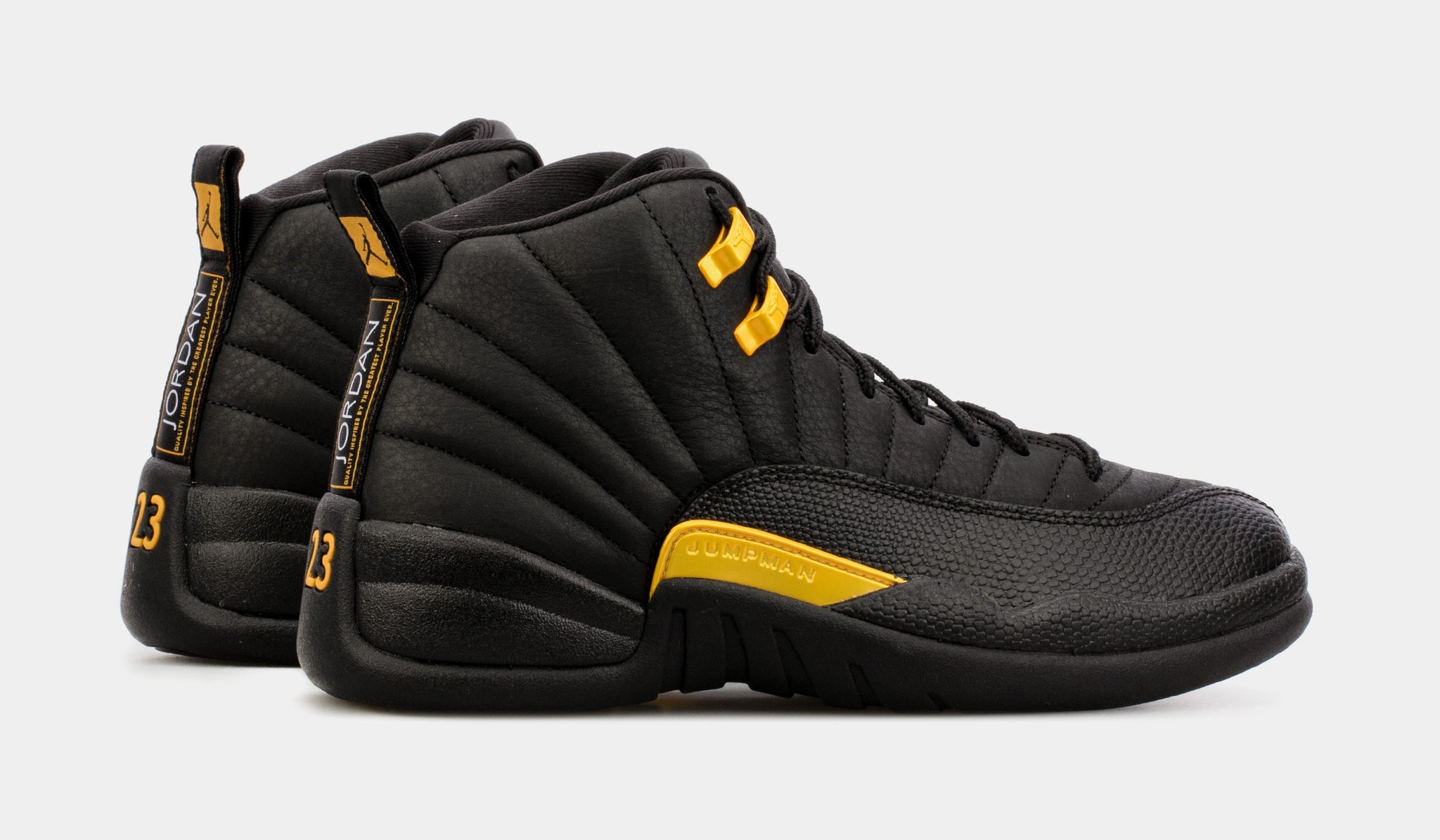 Jordan Air Jordan 12 Retro Black Taxi Mens Lifestyle Shoes Black