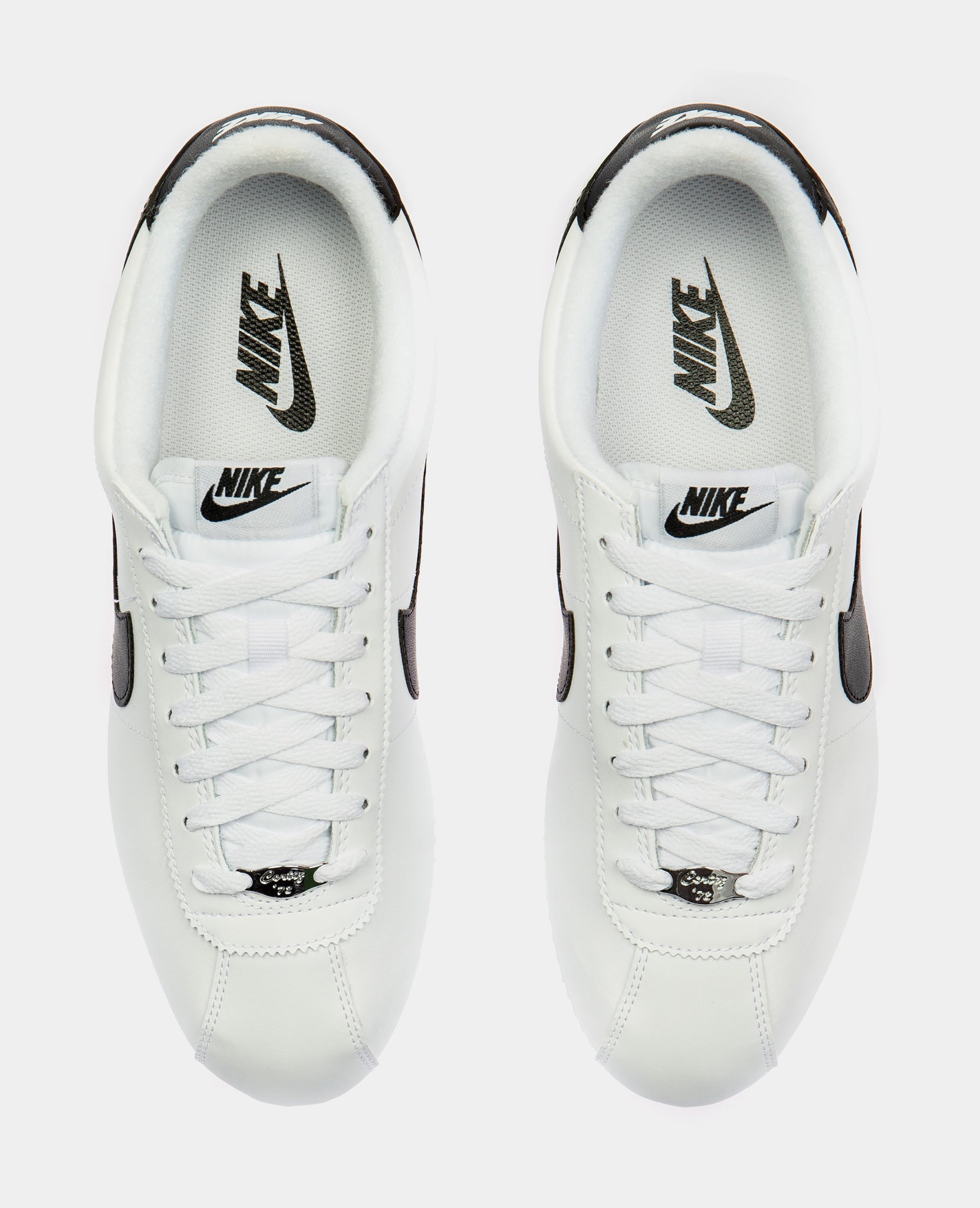 Nike Cortez Basic Leather Classic Mens Lifestyle Shoe White Black ...
