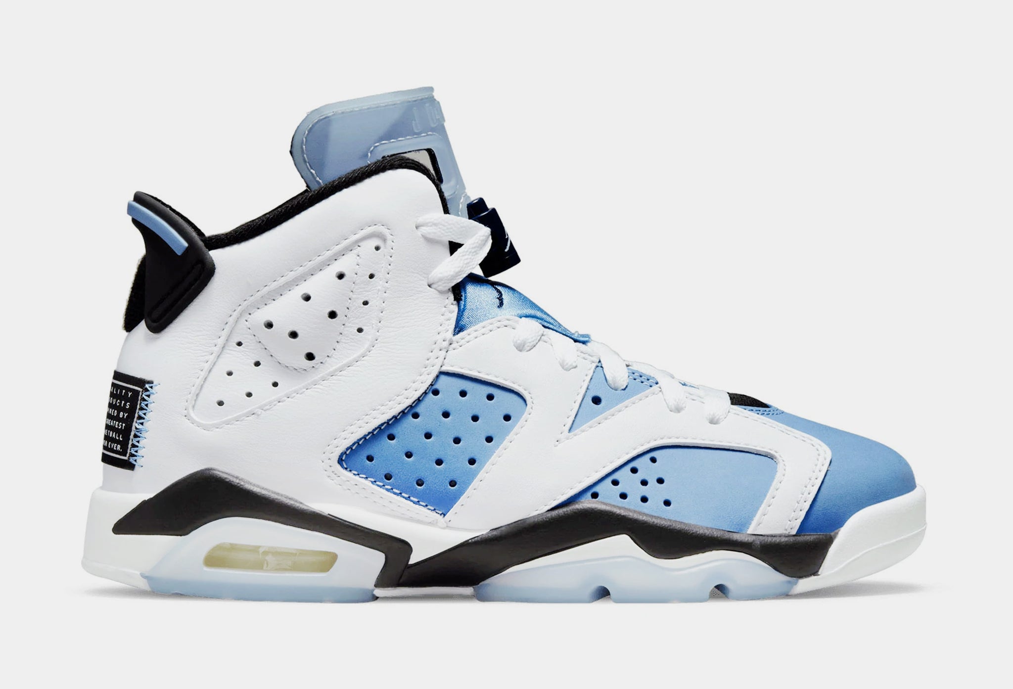 Jordan Air Jordan 6 Retro UNC Grade School Lifestyle Shoes White