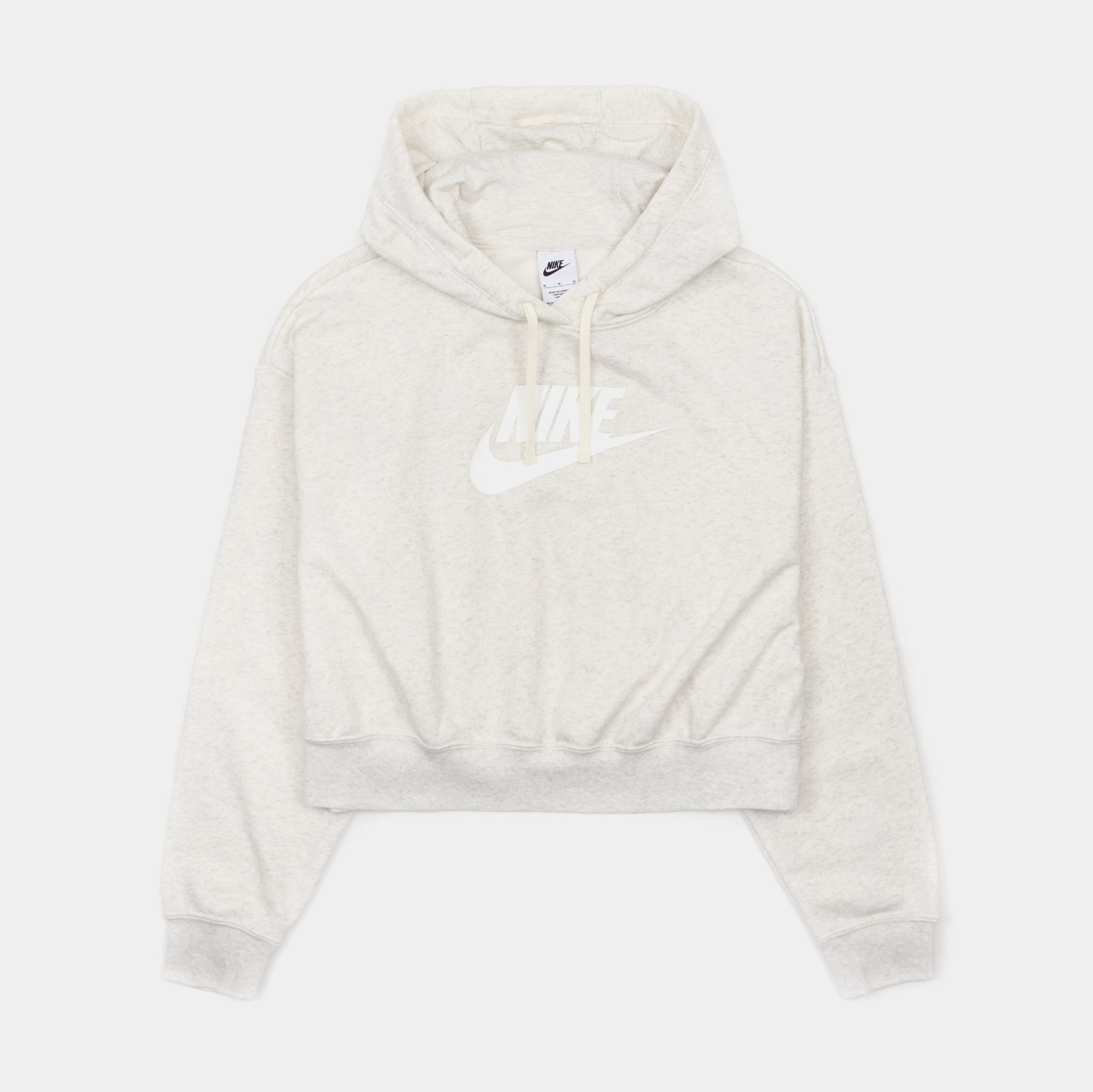 Nike cropped hot sale hoodie white