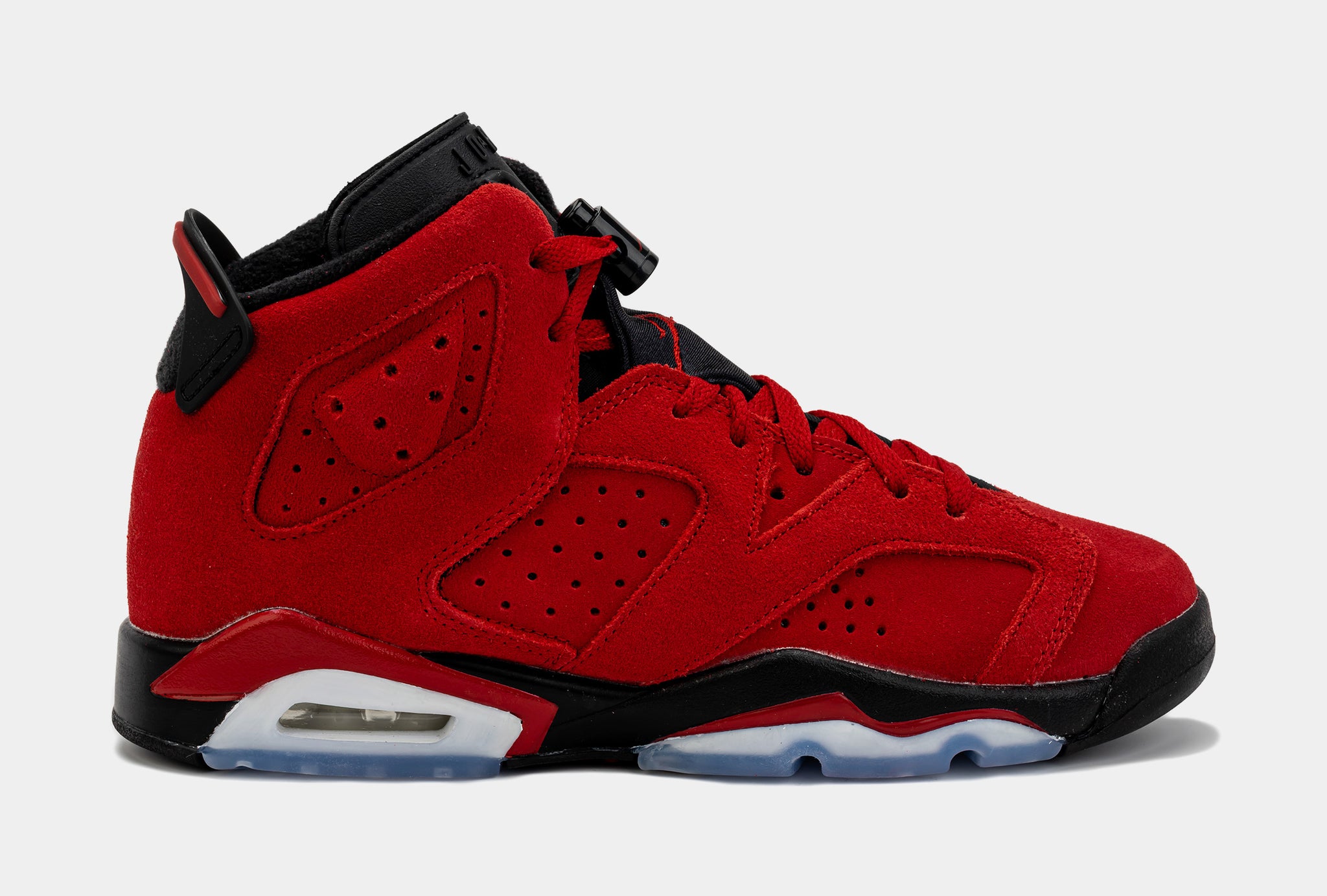 Cheap red and hot sale black jordans