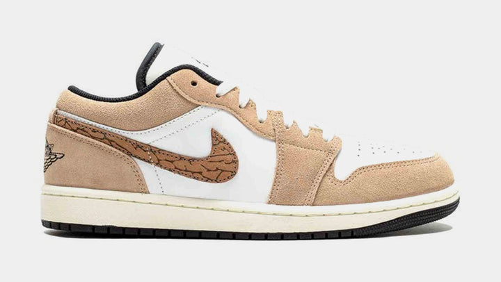 Jordan Air Jordan 1 Low SE Brown Elephant Grade School Lifestyle