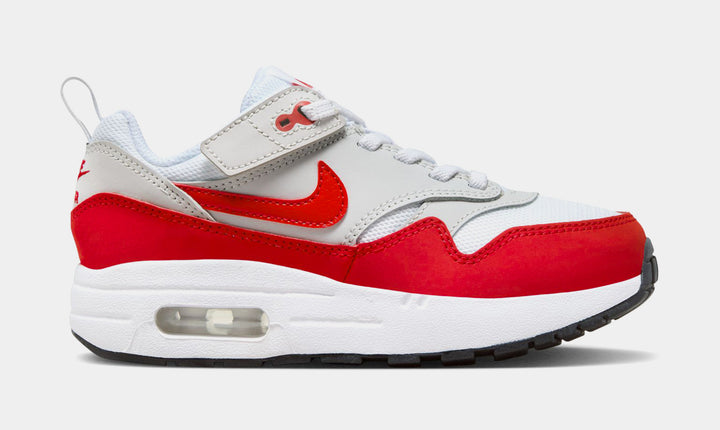 Nike Air Max 1 Sport Red Grade School Running Shoes Neutral Grey White Bla  DZ3307-003A – Shoe Palace