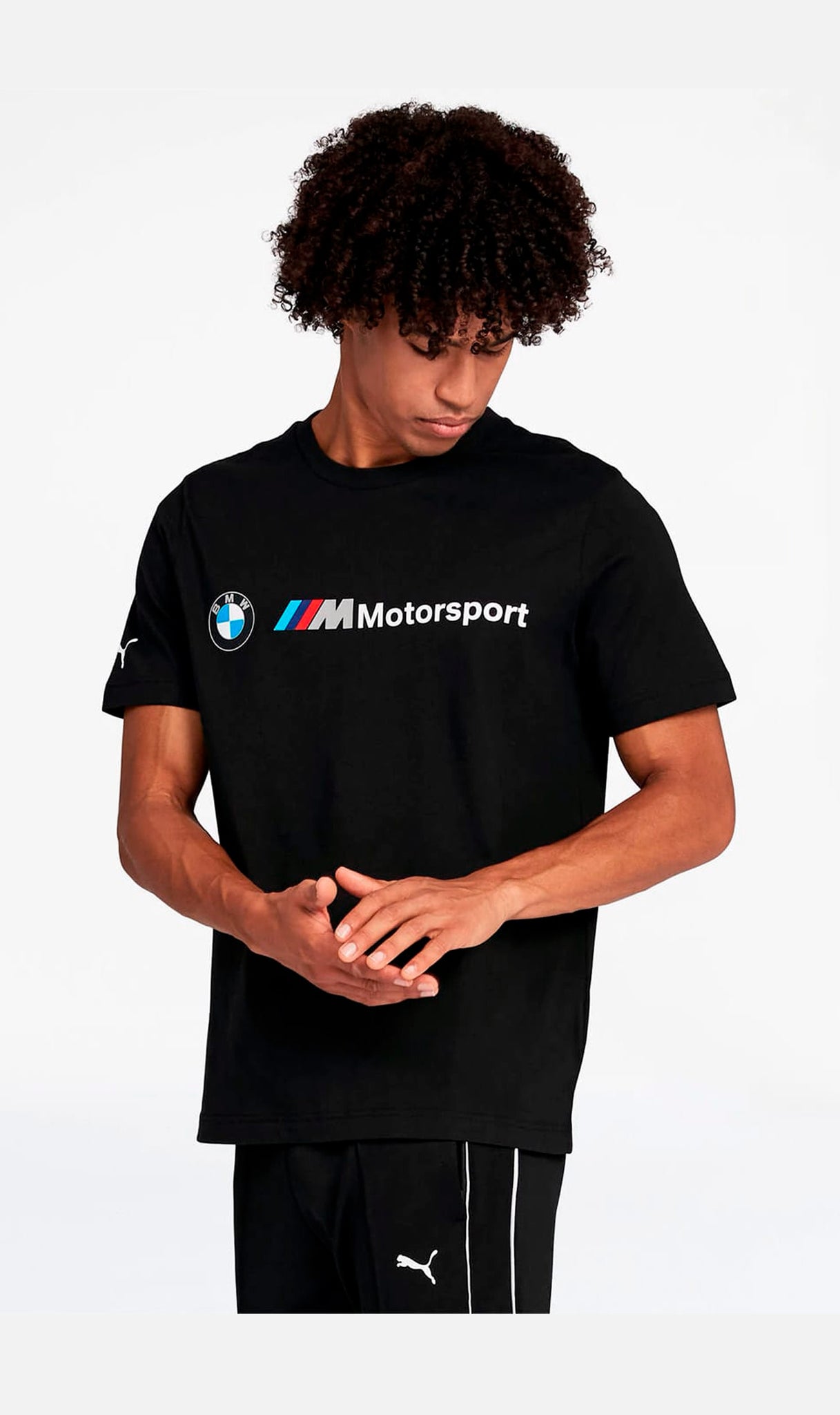 BMW M Motorsport Logo Mens T Shirt Black