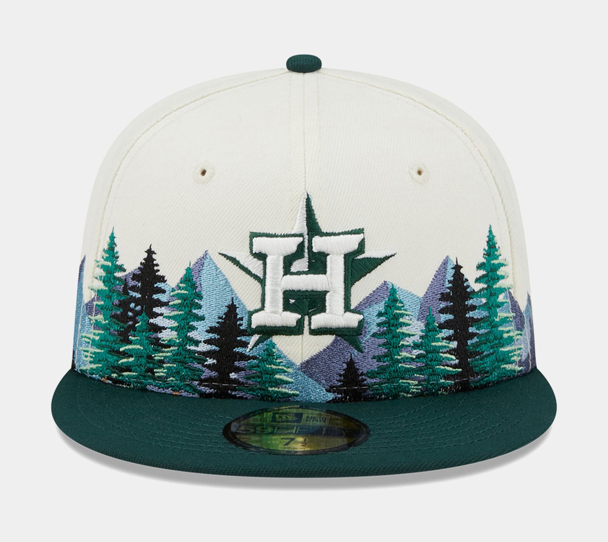 New Era Houston Astros Outdoor 59FIFTY Mens Fitted Hat (White/Green)