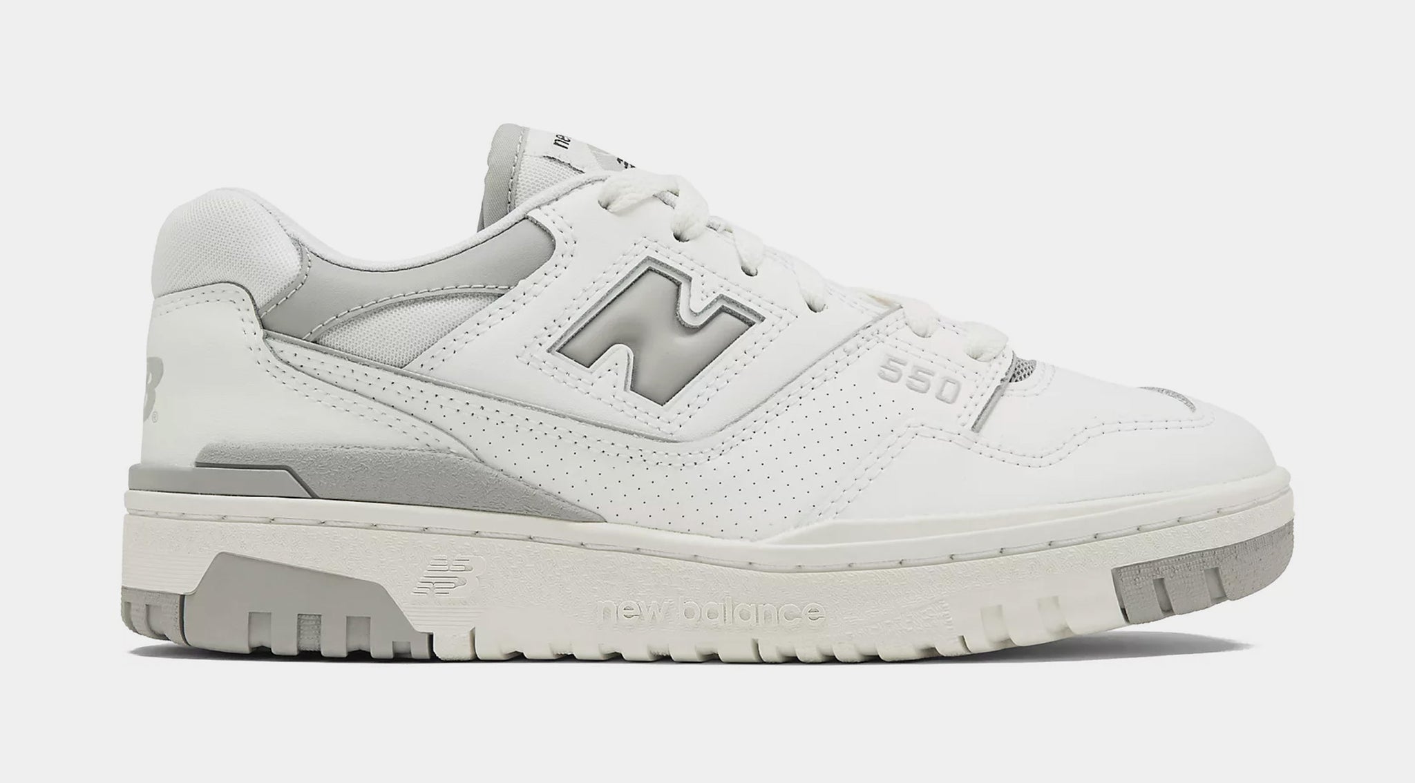 Grey white cheap new balance