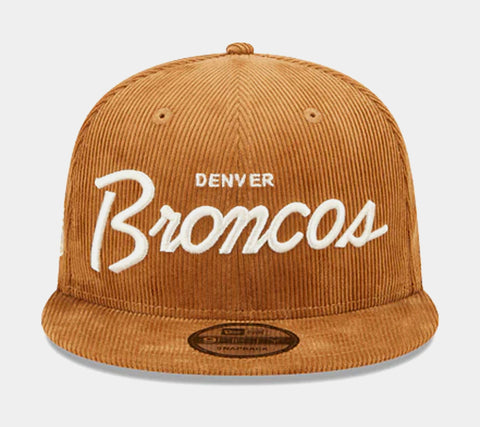 New Era, Accessories, Womans Denver Broncos Hat Cap Nflbeige Corduroy  Military Style New Era