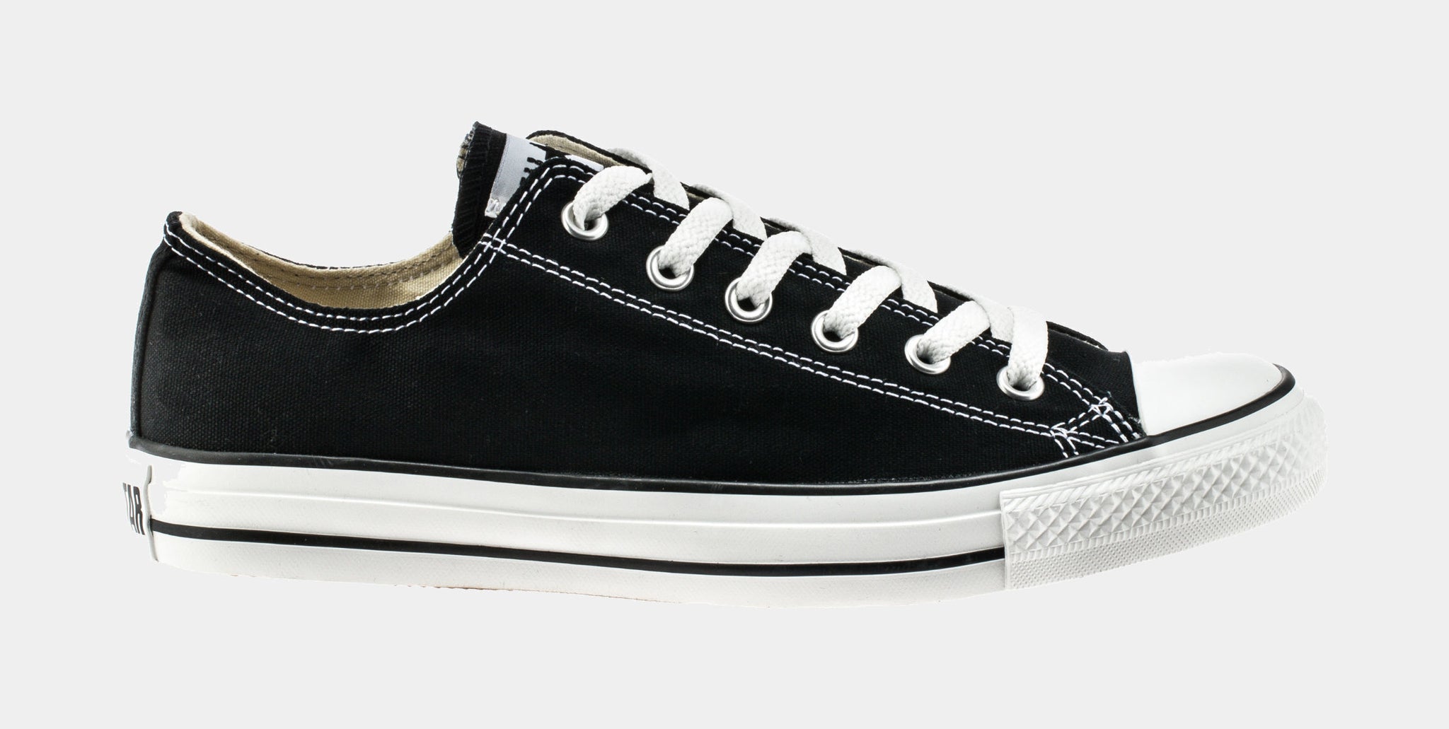 Converse Chuck Taylor All Star Classic Colors Low Solid Canvas Mens Lifestyle Shoe Black M9166 Shoe Palace