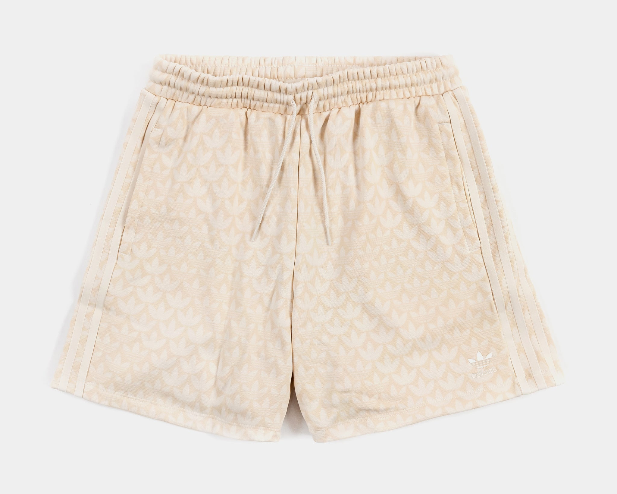 adidas Monogram AOP Womens Shorts Beige IJ6000 – Shoe Palace