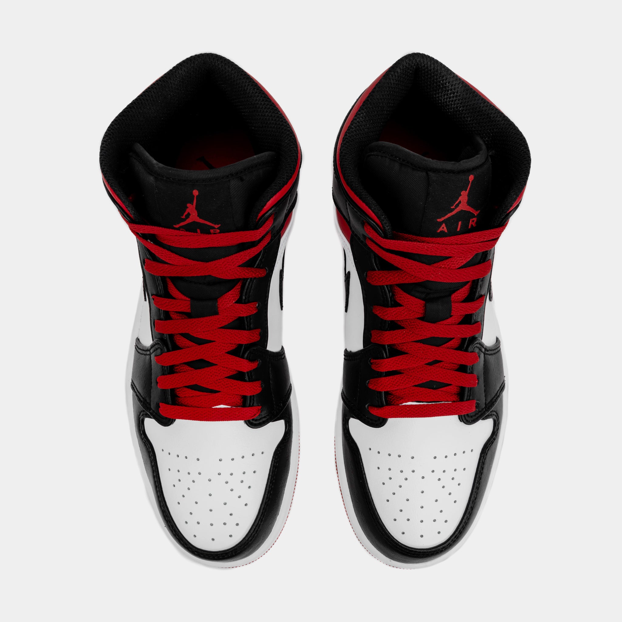 Air Jordan 1 Retro Mid Gym Red Mens Lifestyle Shoes (Black/Red) Free  Shipping
