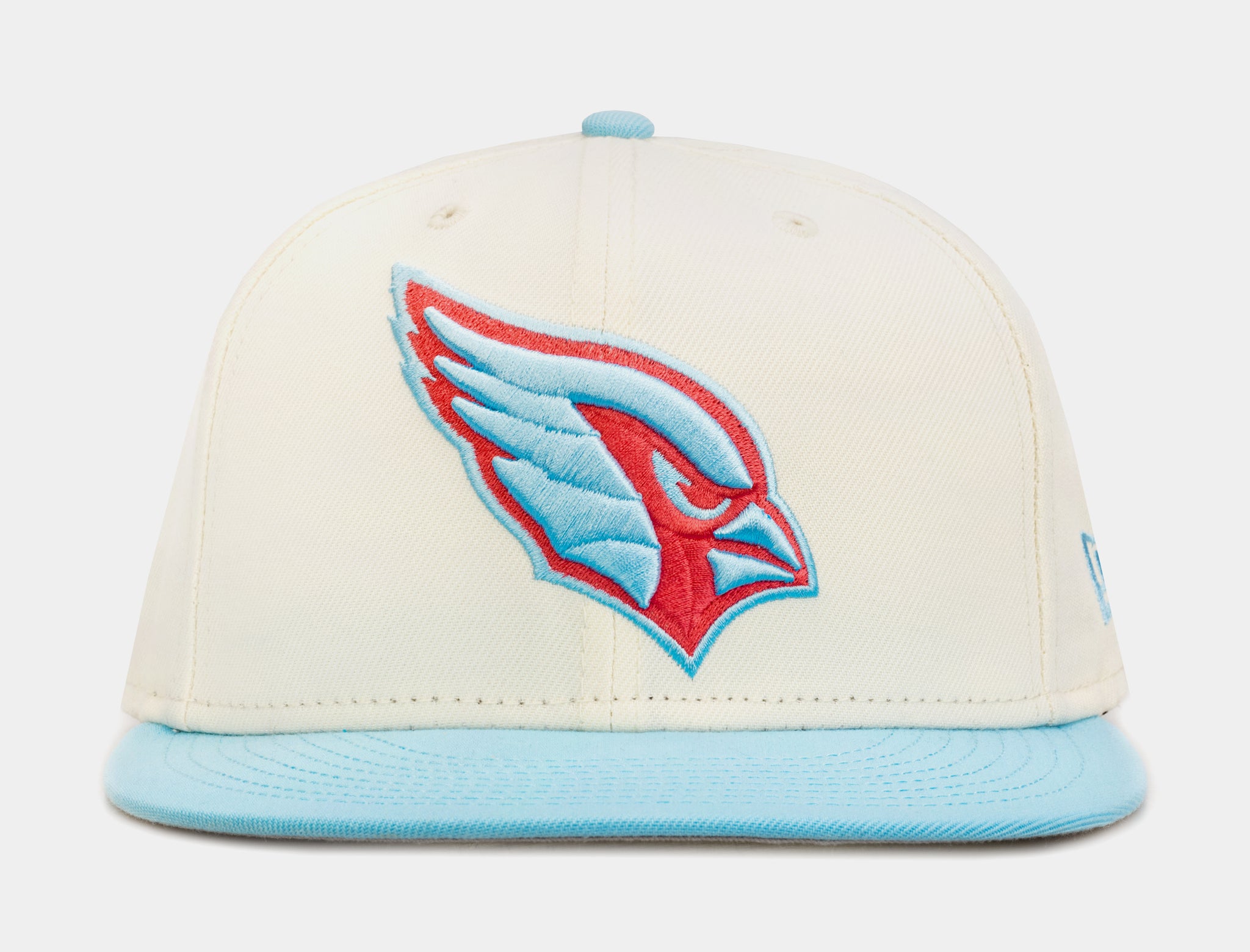 Arizona Cardinals Crest 9FIFTY Mens Snapback Hat (White/Red)