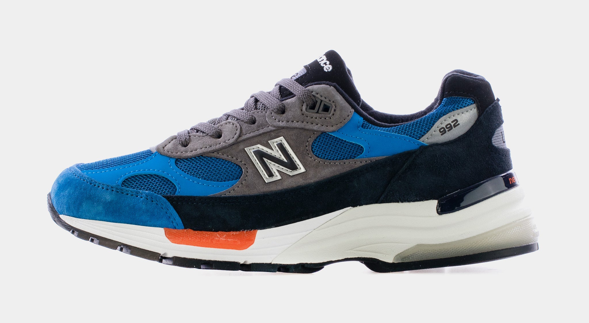 New balance 992 hot sale cinza e azul