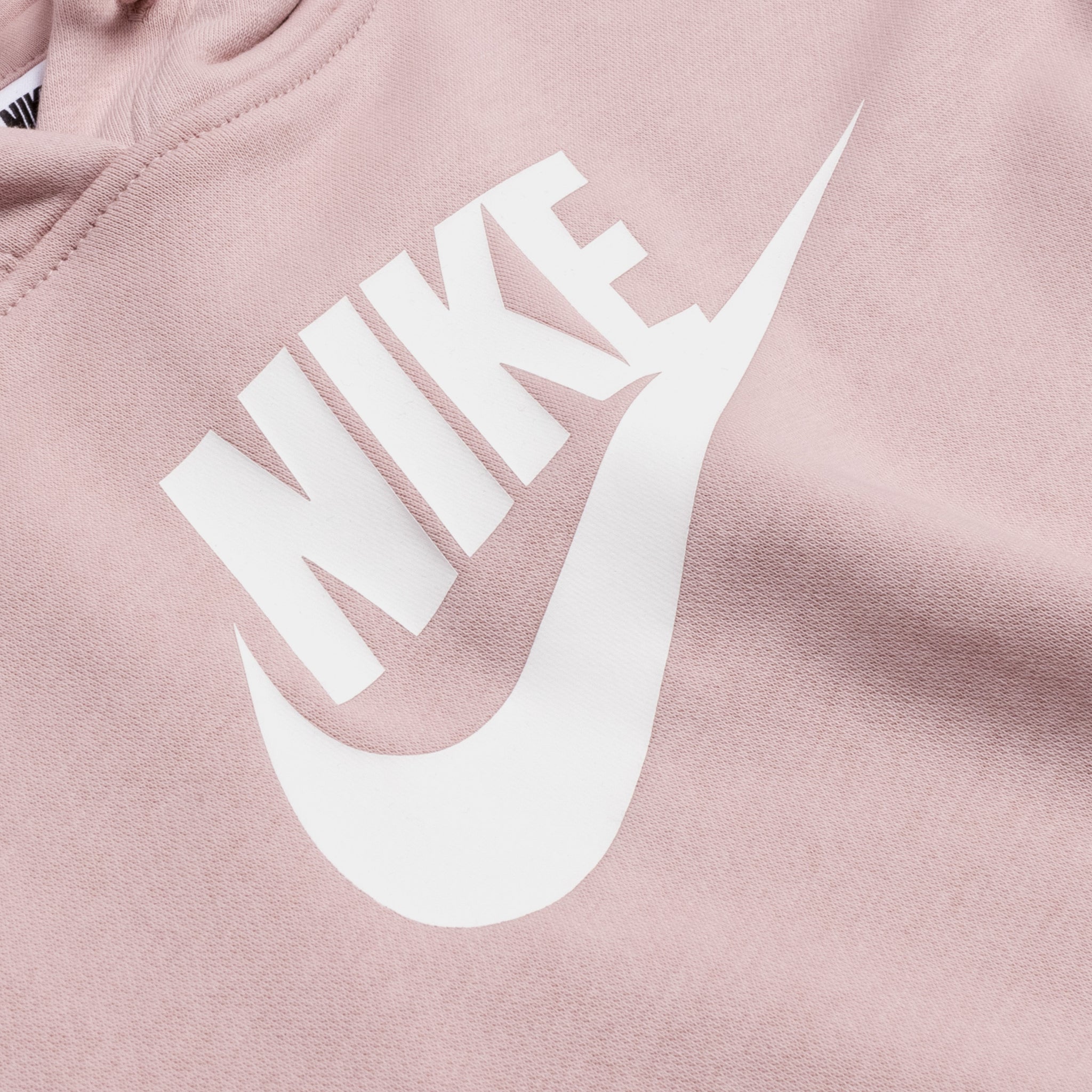 Nike NSW Club Cropped Fleece Womens Hoodie Pink DQ5850 601 Shoe