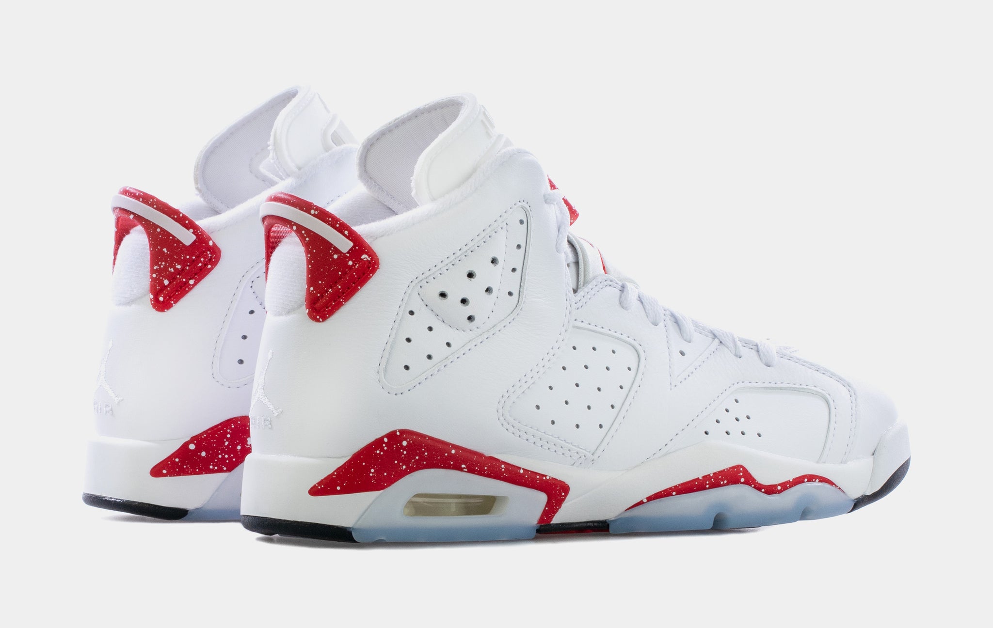 Air jordan 6 white best sale varsity red