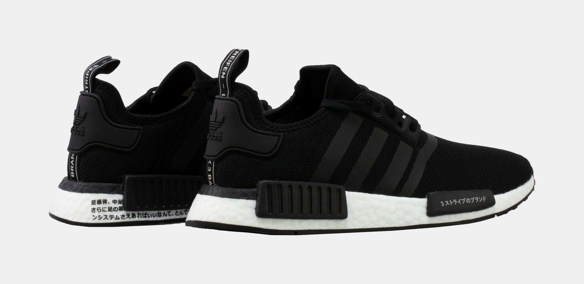 Adidas nmd r1 outlet black and white mens