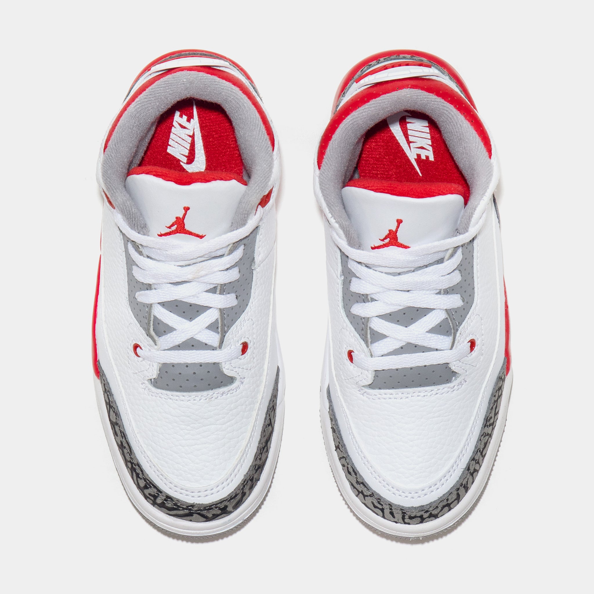 Air jordan 3 on sale red and white