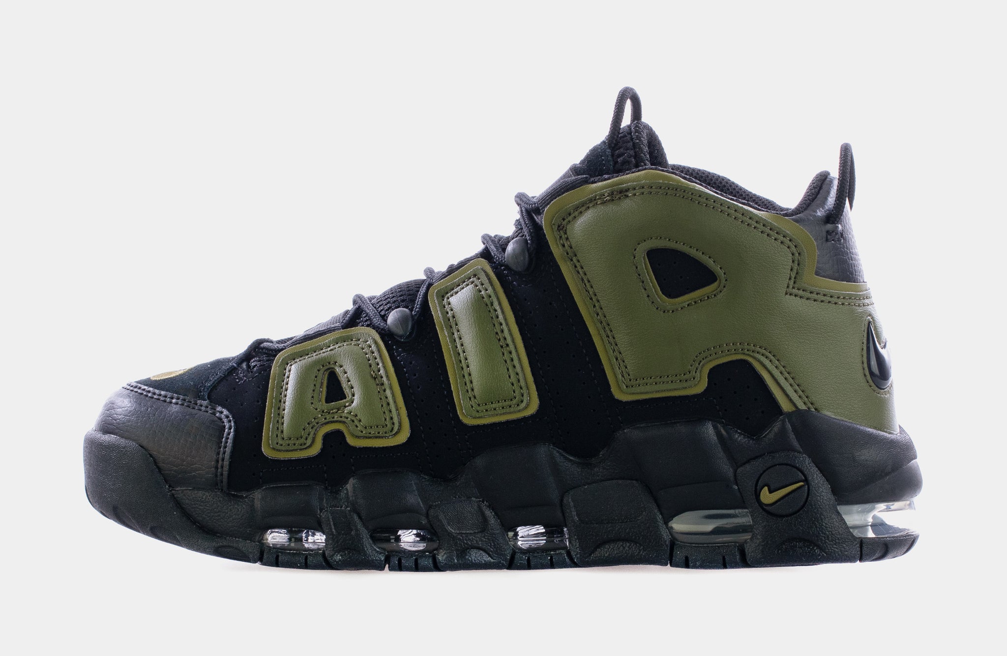 Nike Air More Uptempo Rough Green Mens Basketball Shoes Black