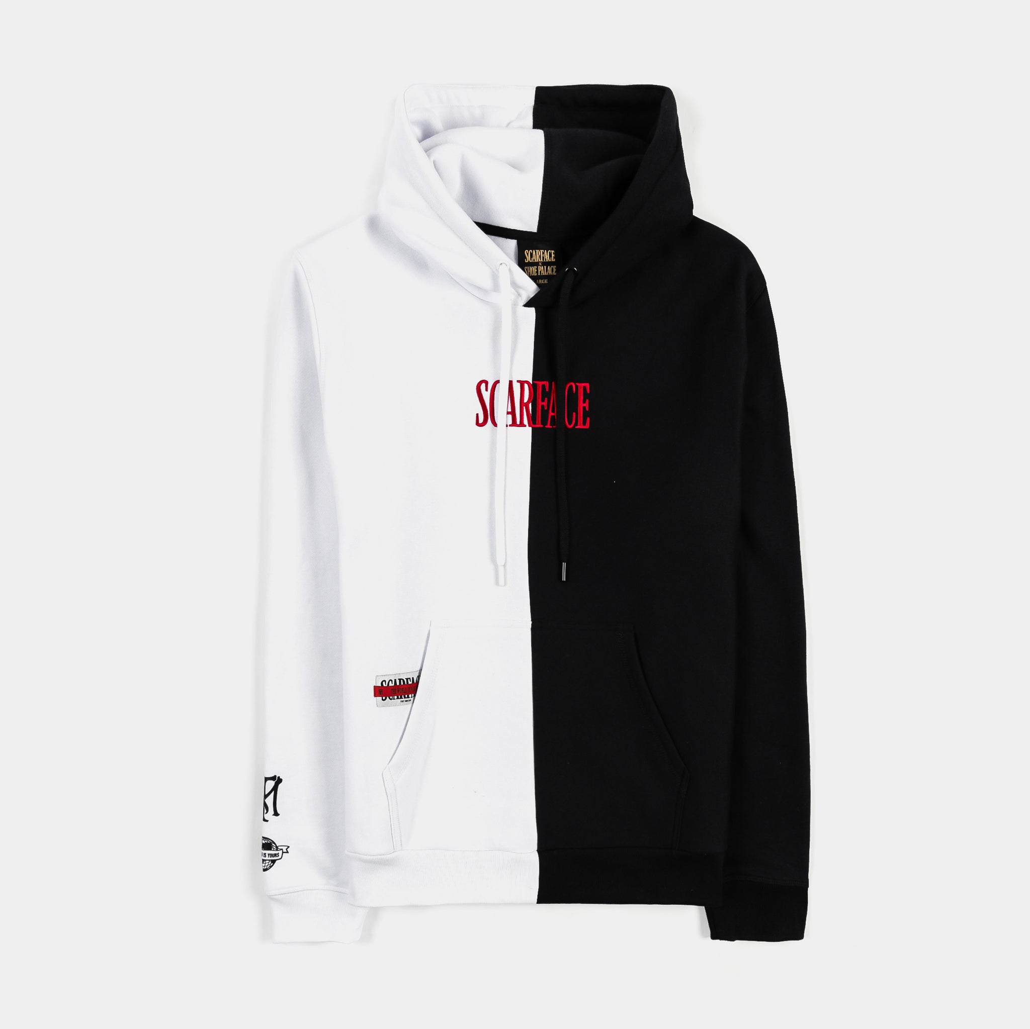 Black and best sale white mens hoodie